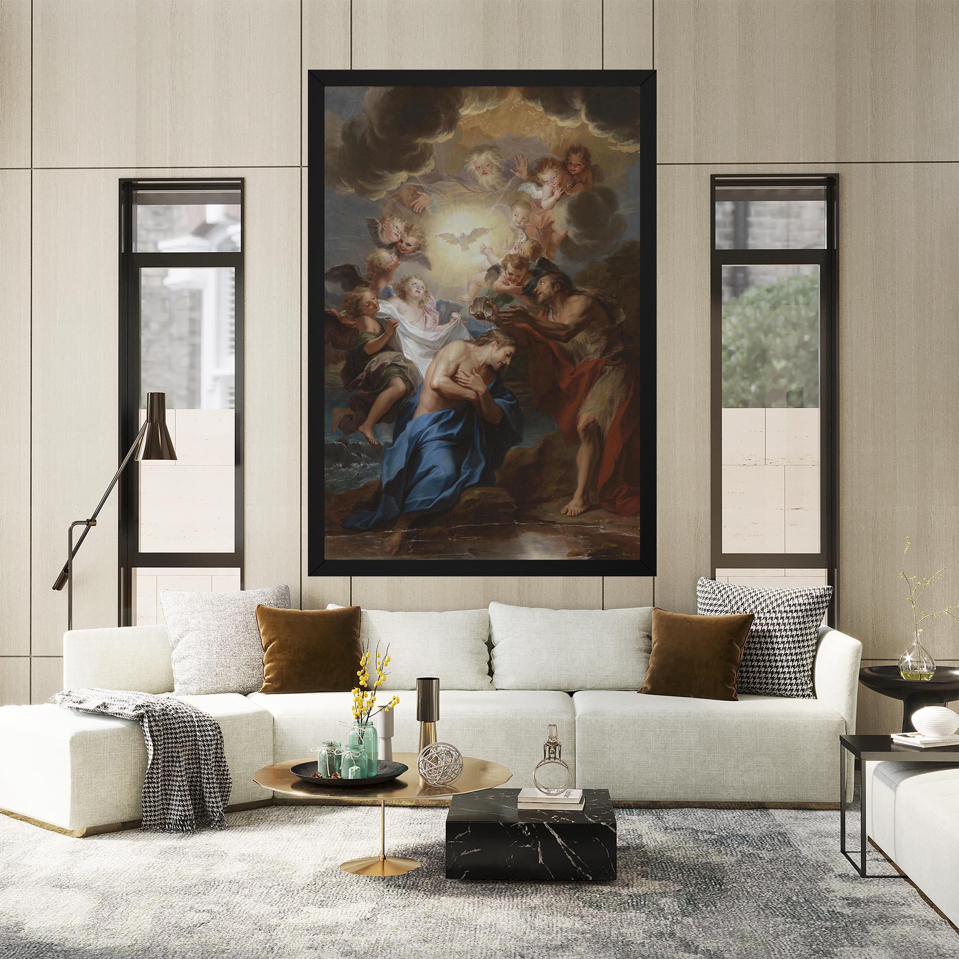 Leinwandbild Divine Yellow Light mockup 2