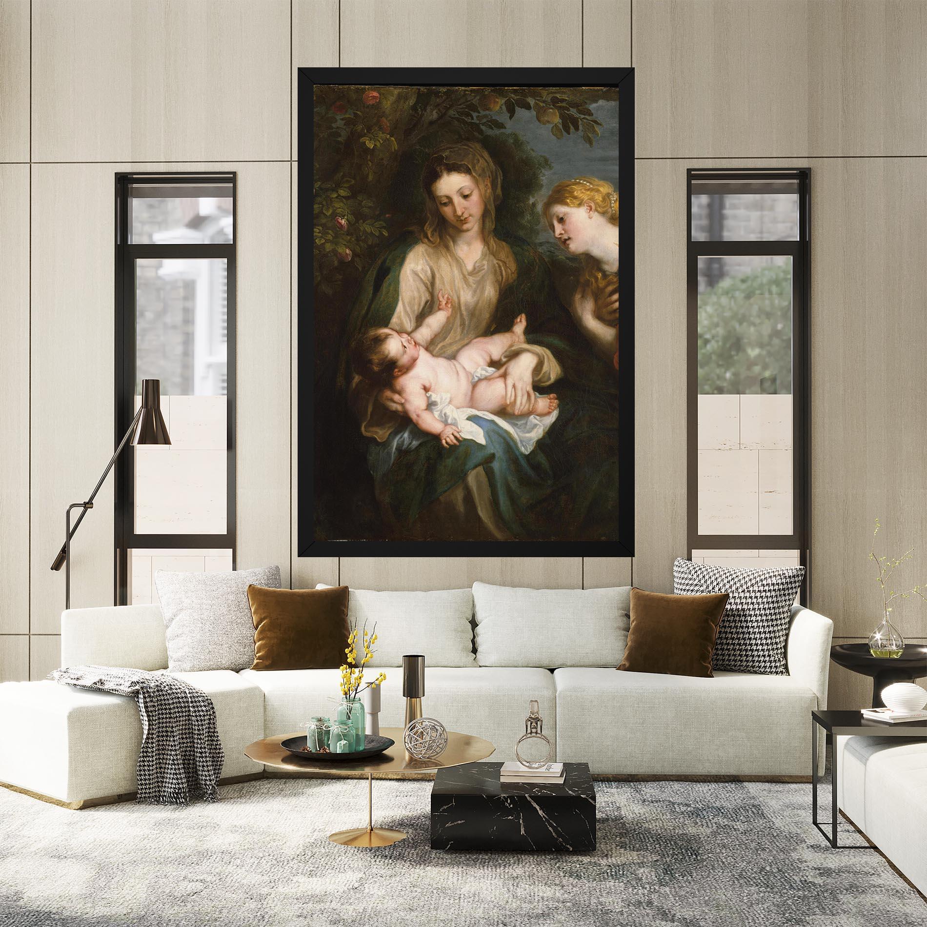 Leinwandbild Looking At Baby mockup 2