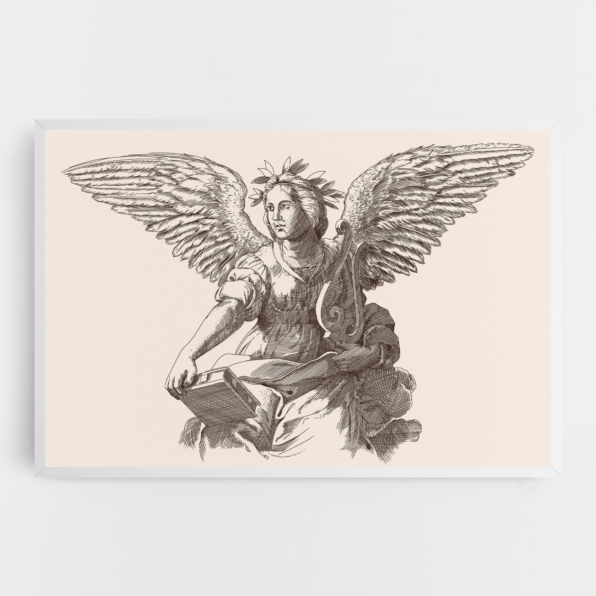 Brown Line Angel mockup 0