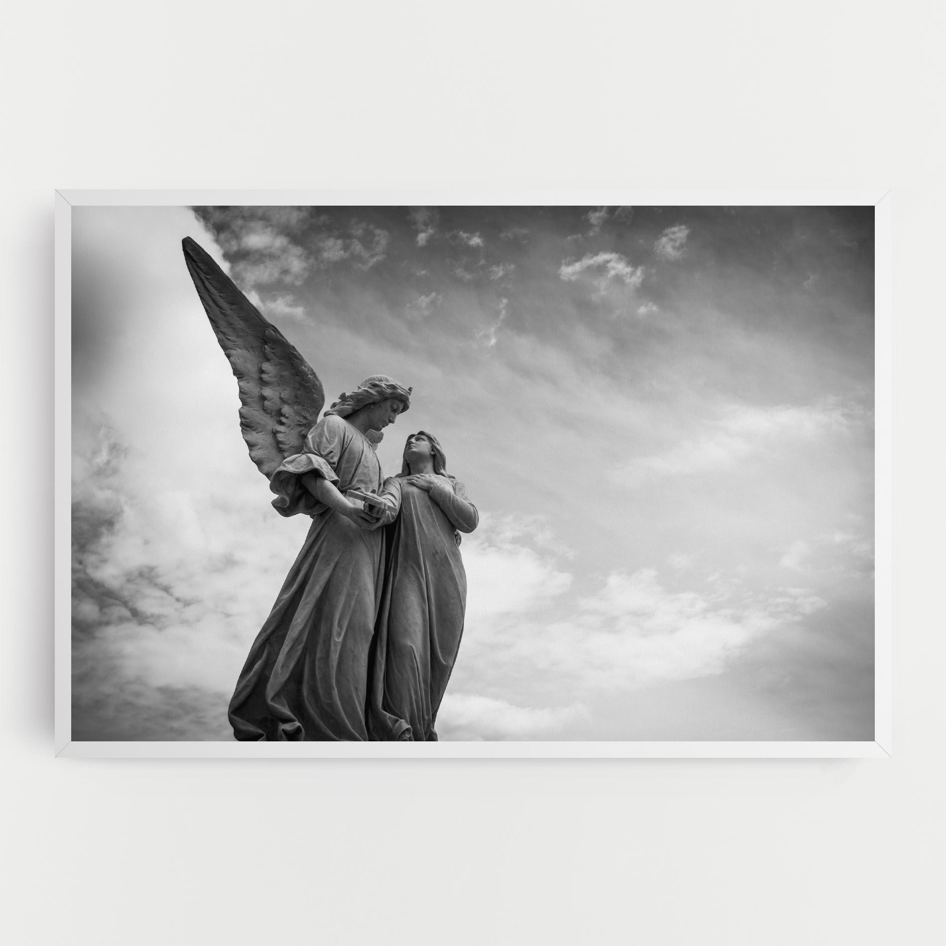 Leinwandbild Grey Stone Angels mockup 0