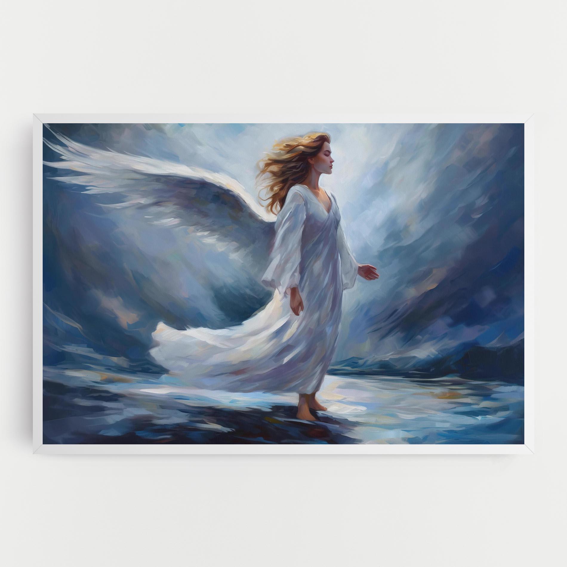 Leinwandbild Wind Angel Woman mockup 0
