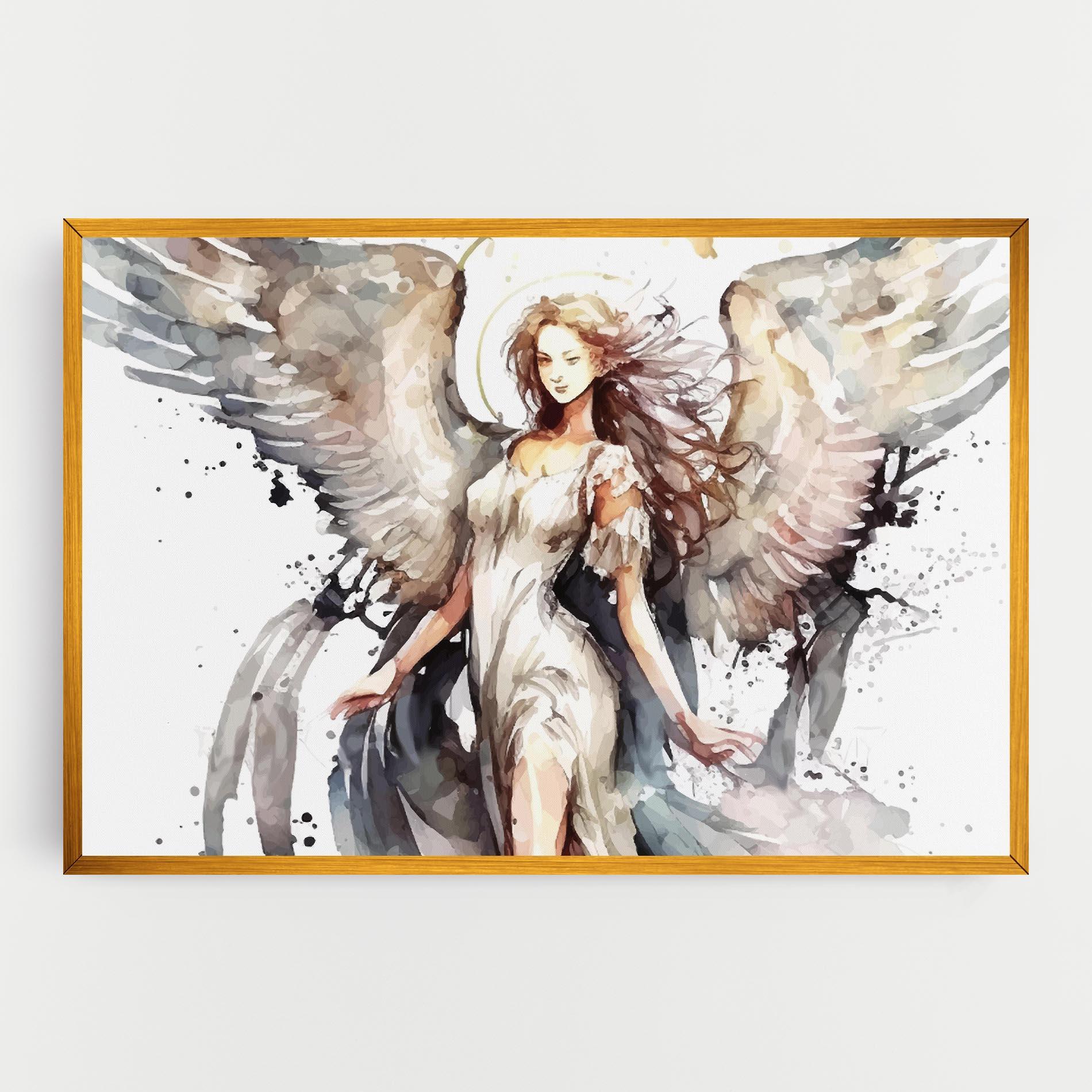 Leinwandbild Angel Lady mockup 0