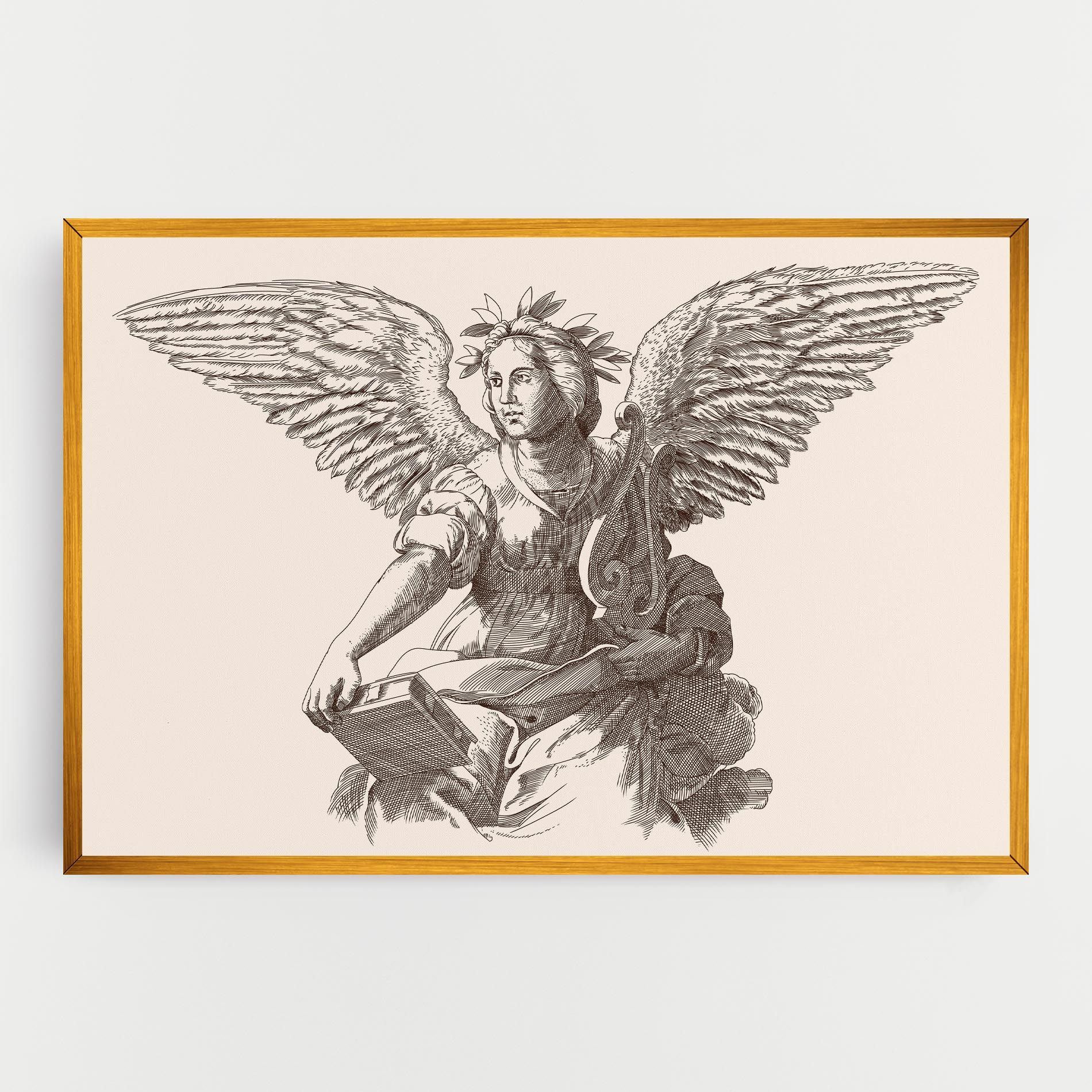 Brown Line Angel mockup 0