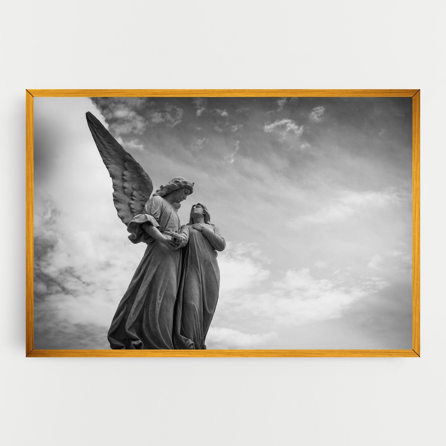 Leinwandbild Grey Stone Angels mockup 0