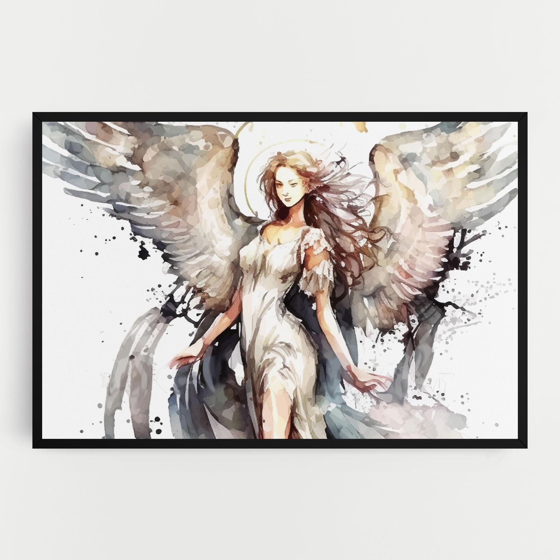 Leinwandbild Angel Lady mockup 0
