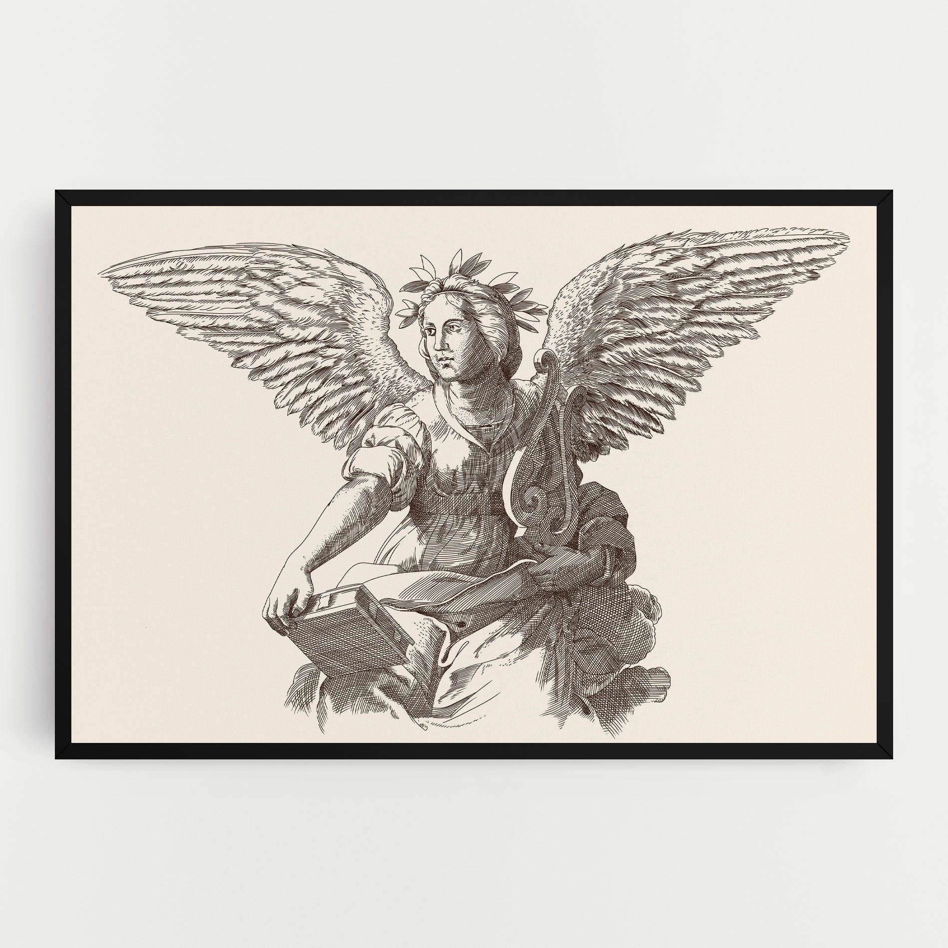 Brown Line Angel mockup 0