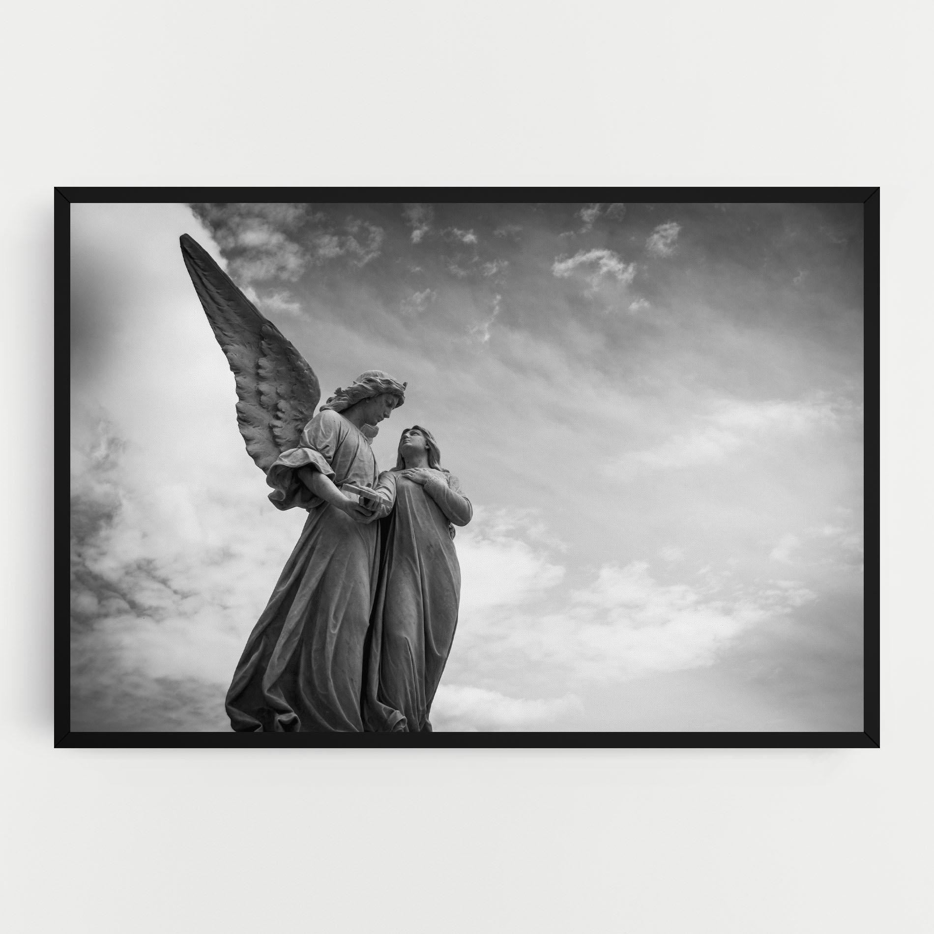 Leinwandbild Grey Stone Angels mockup 0