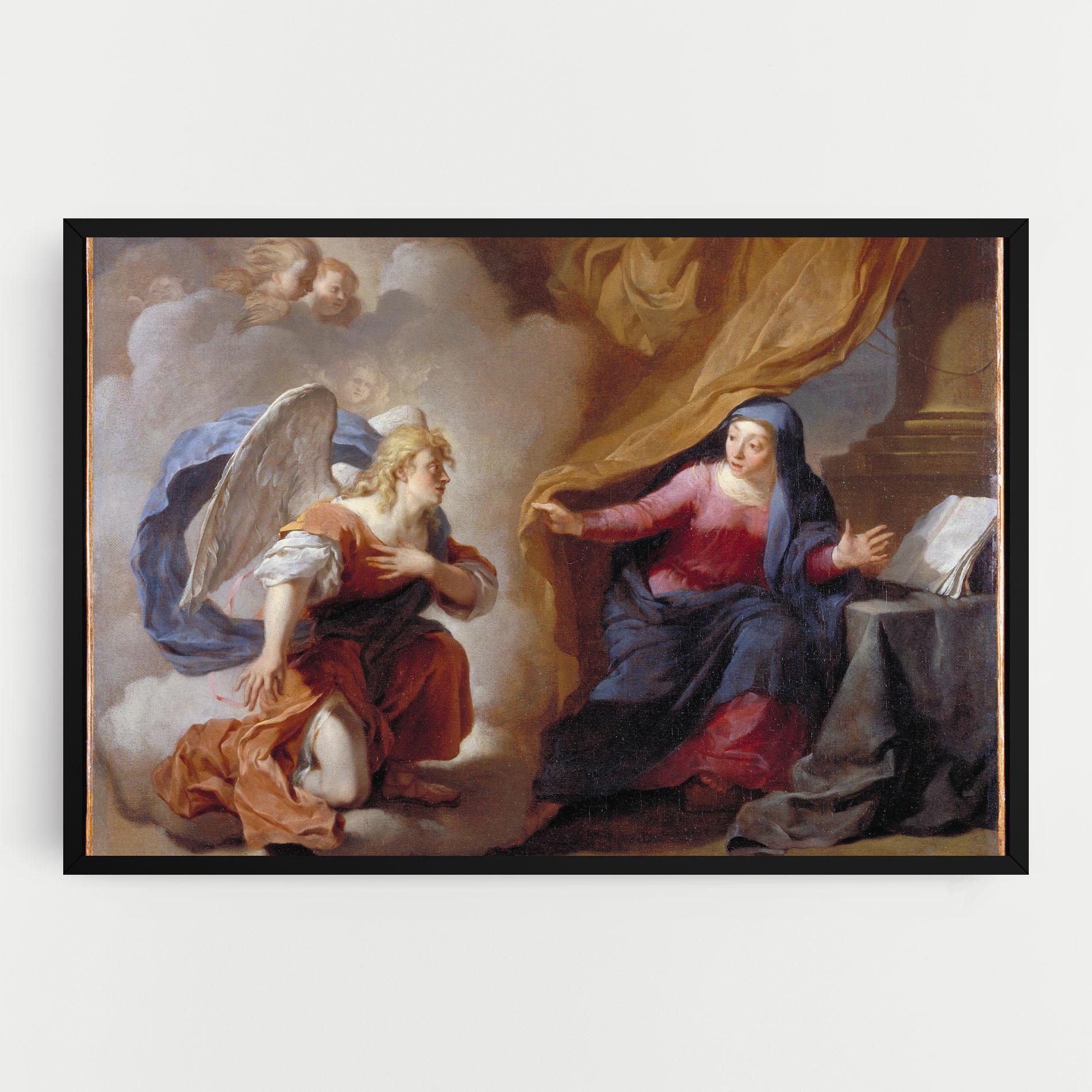 Leinwandbild Painting Old Angel mockup 0