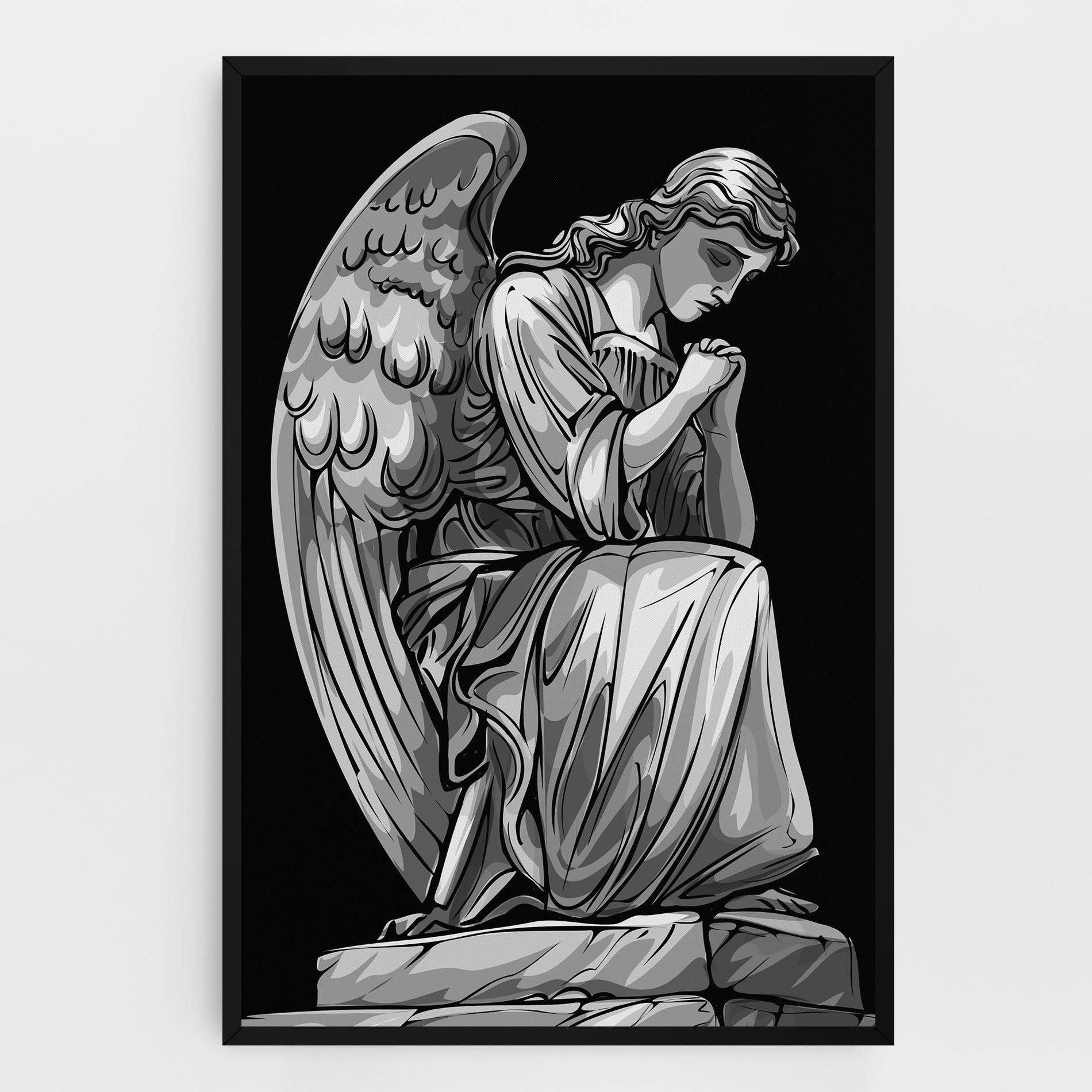 Leinwandbild Pray Angel mockup 0