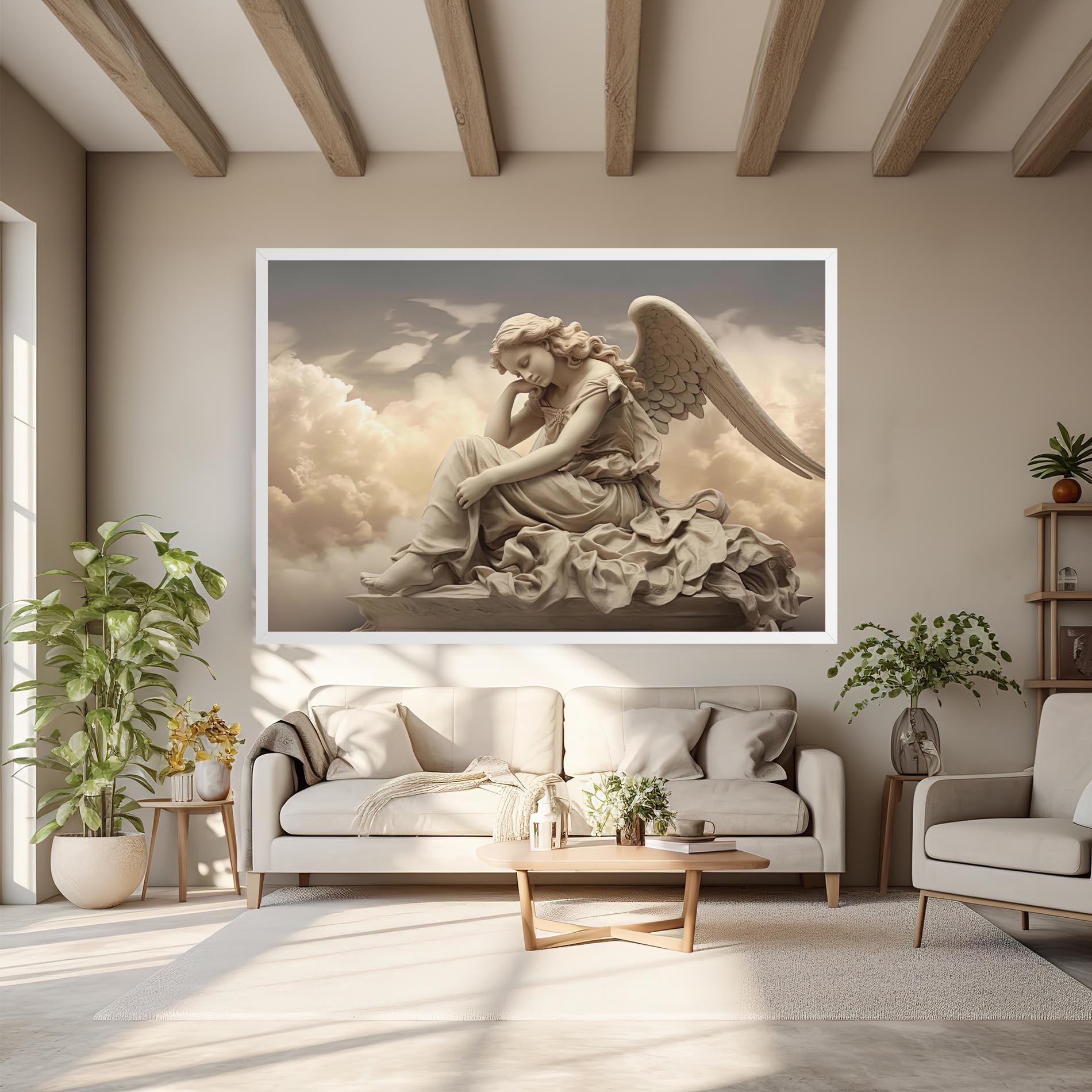 Leinwandbild Angel Guardian Cloud mockup 6