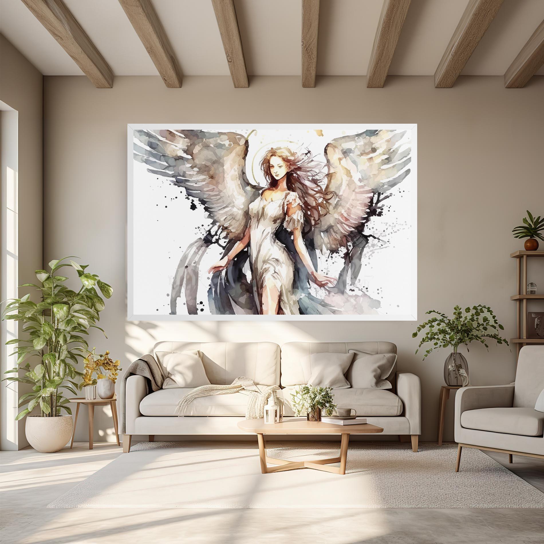Leinwandbild Angel Lady mockup 6