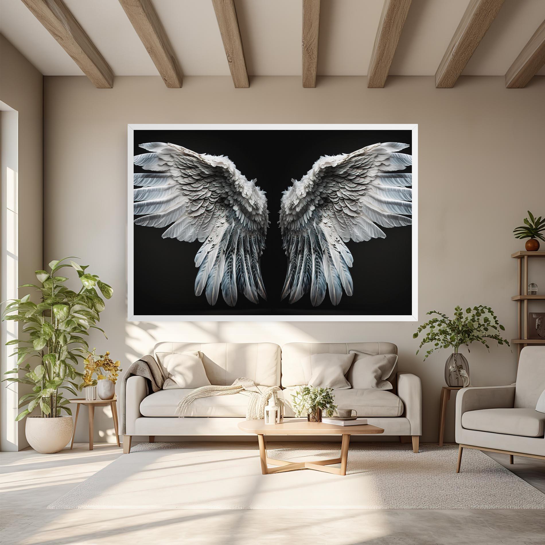 Leinwandbild Big Angel Wings mockup 6