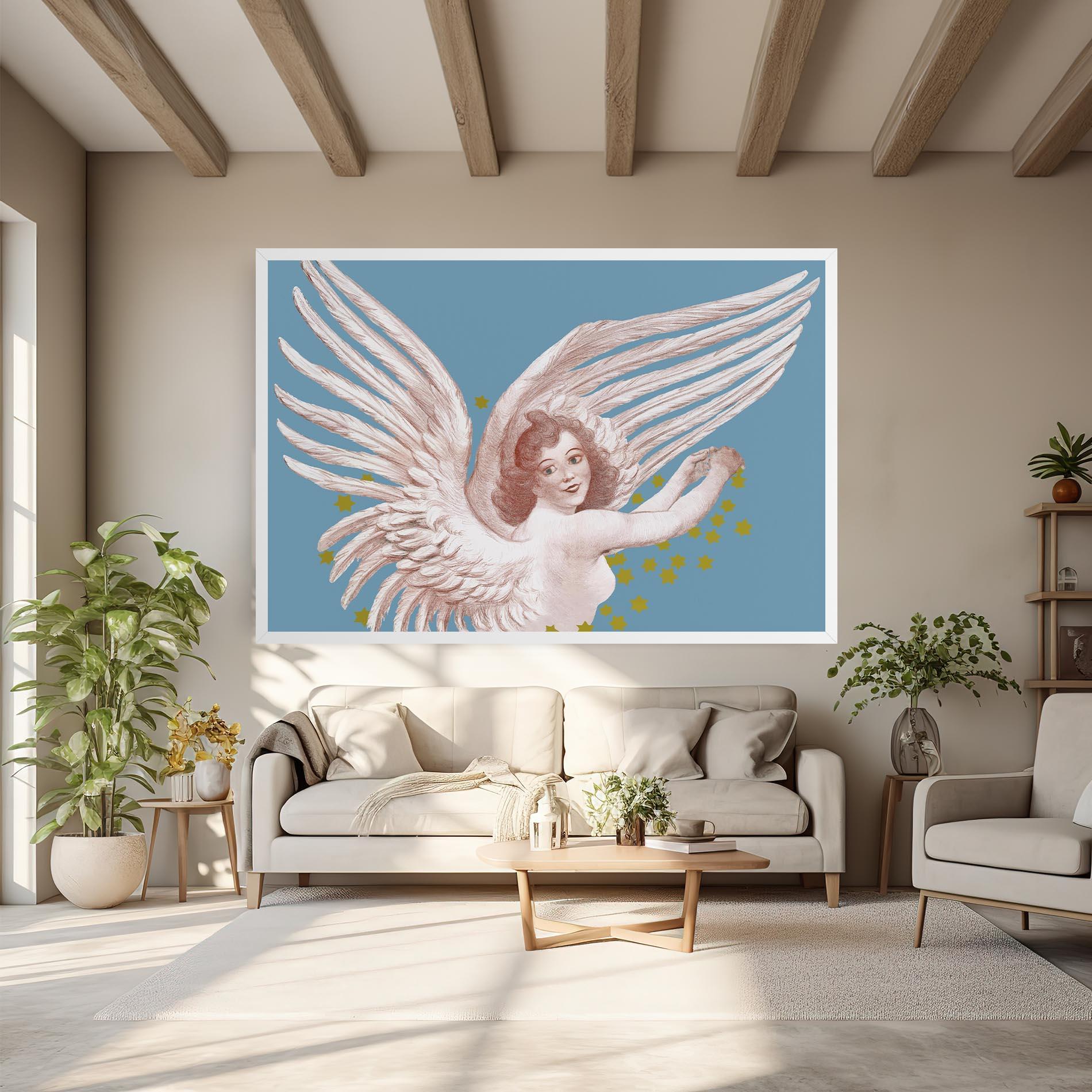 Leinwandbild Stars Angel mockup 6