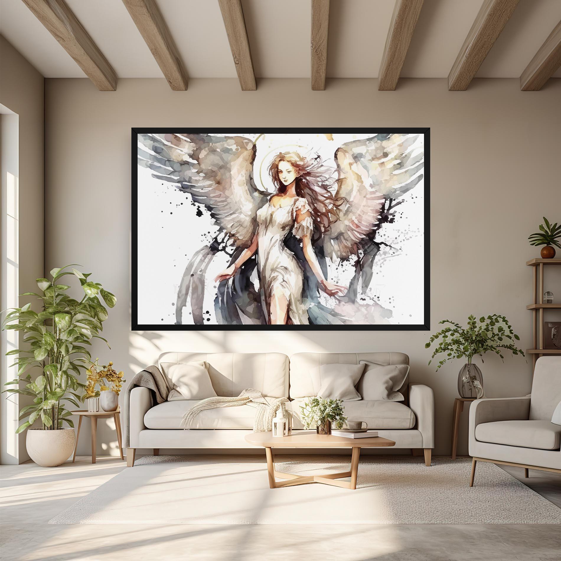Leinwandbild Angel Lady mockup 6