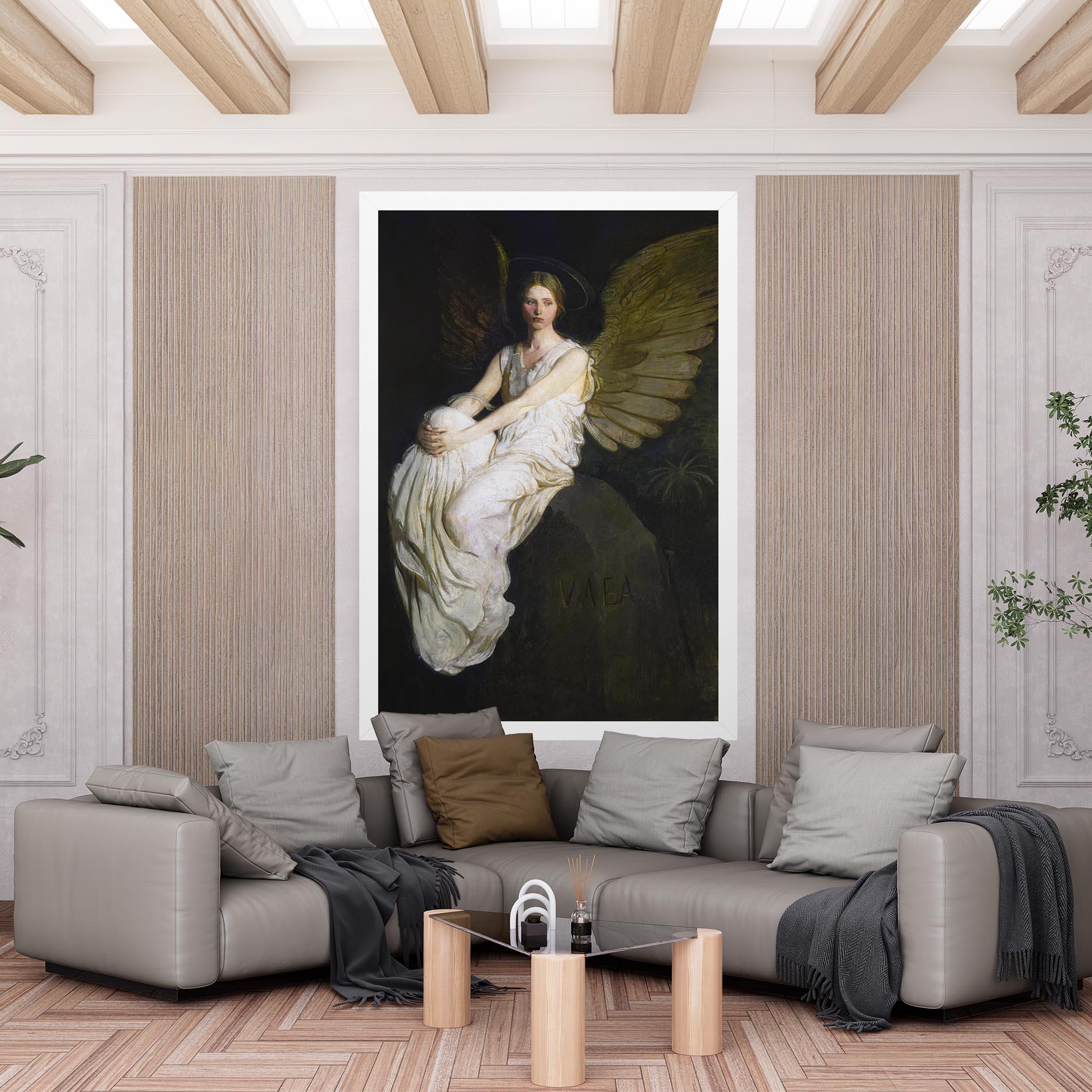 Leinwandbild Angel Thinking mockup 6