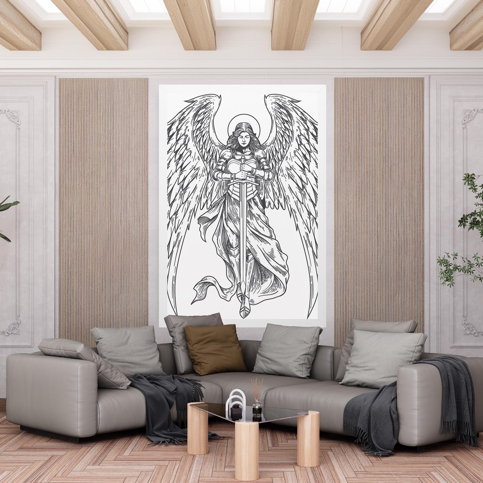 Grey Line Angel mockup 6