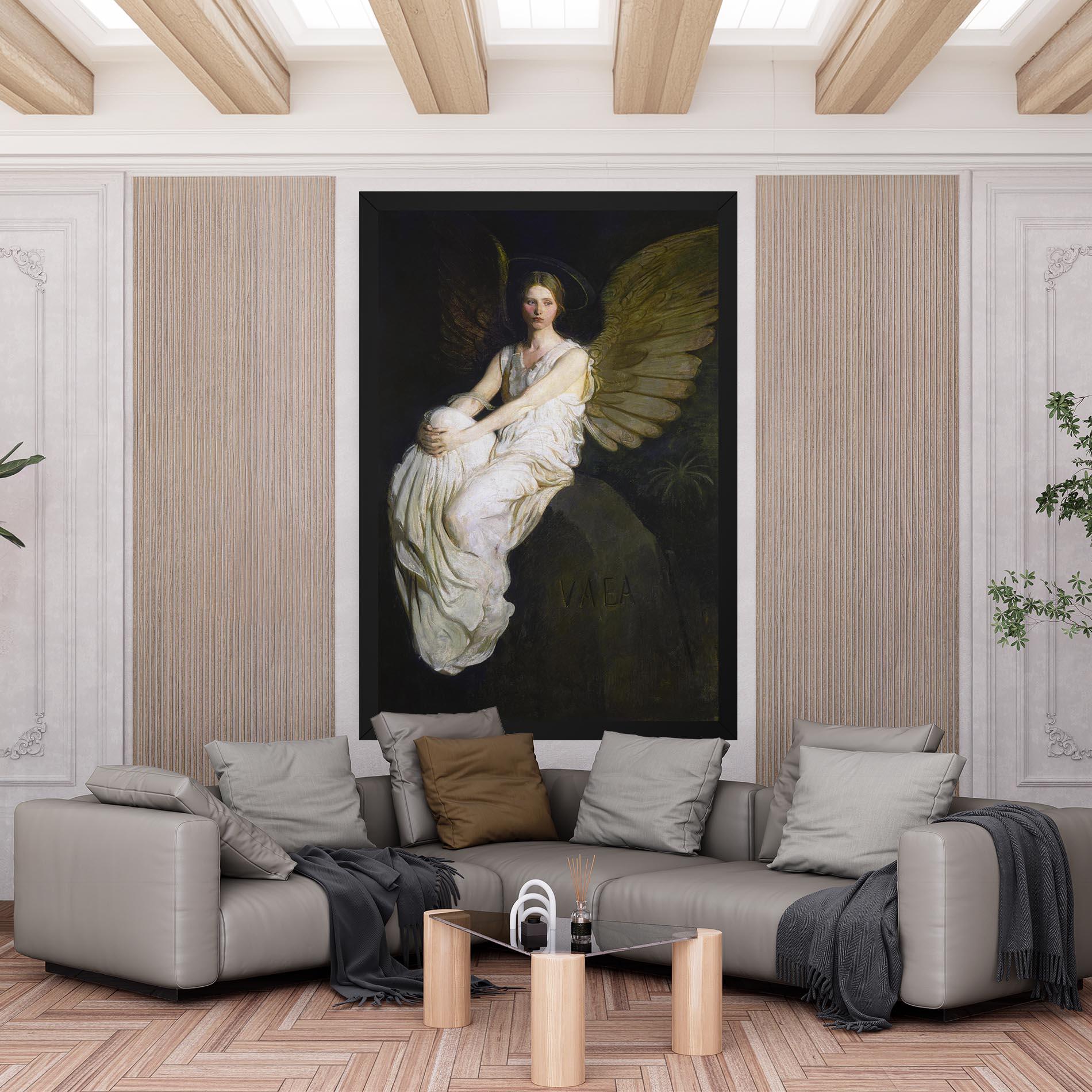 Leinwandbild Angel Thinking mockup 6