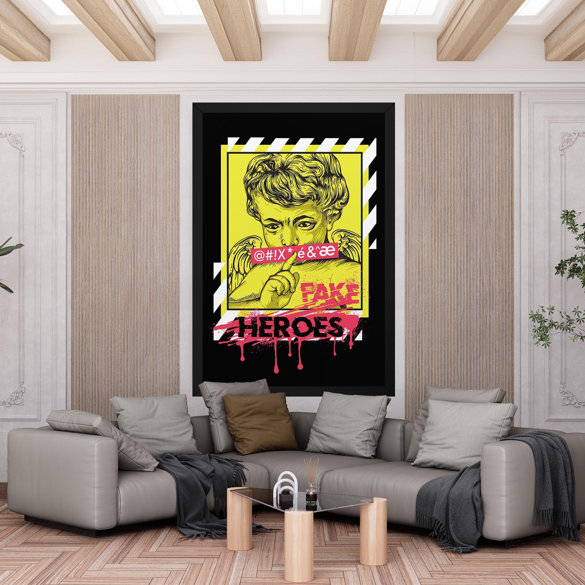 Leinwandbild Fake Heroes mockup 6