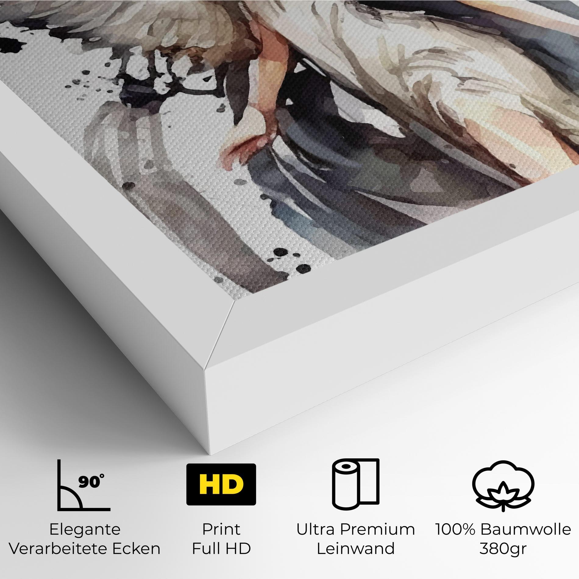 Leinwandbild Angel Lady mockup 4