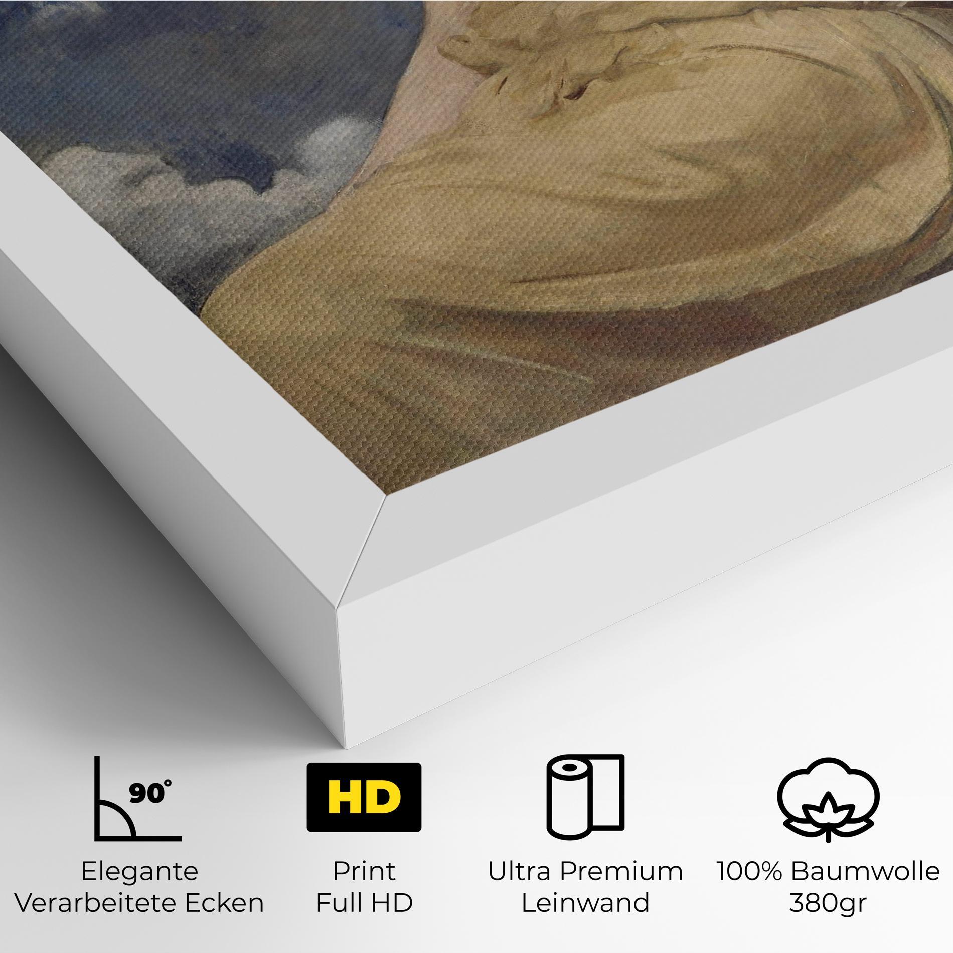 Leinwandbild Angel Woman Painting mockup 4