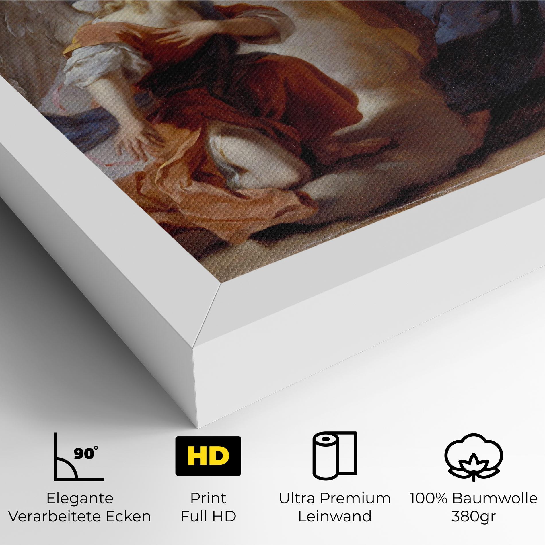 Leinwandbild Painting Old Angel mockup 4