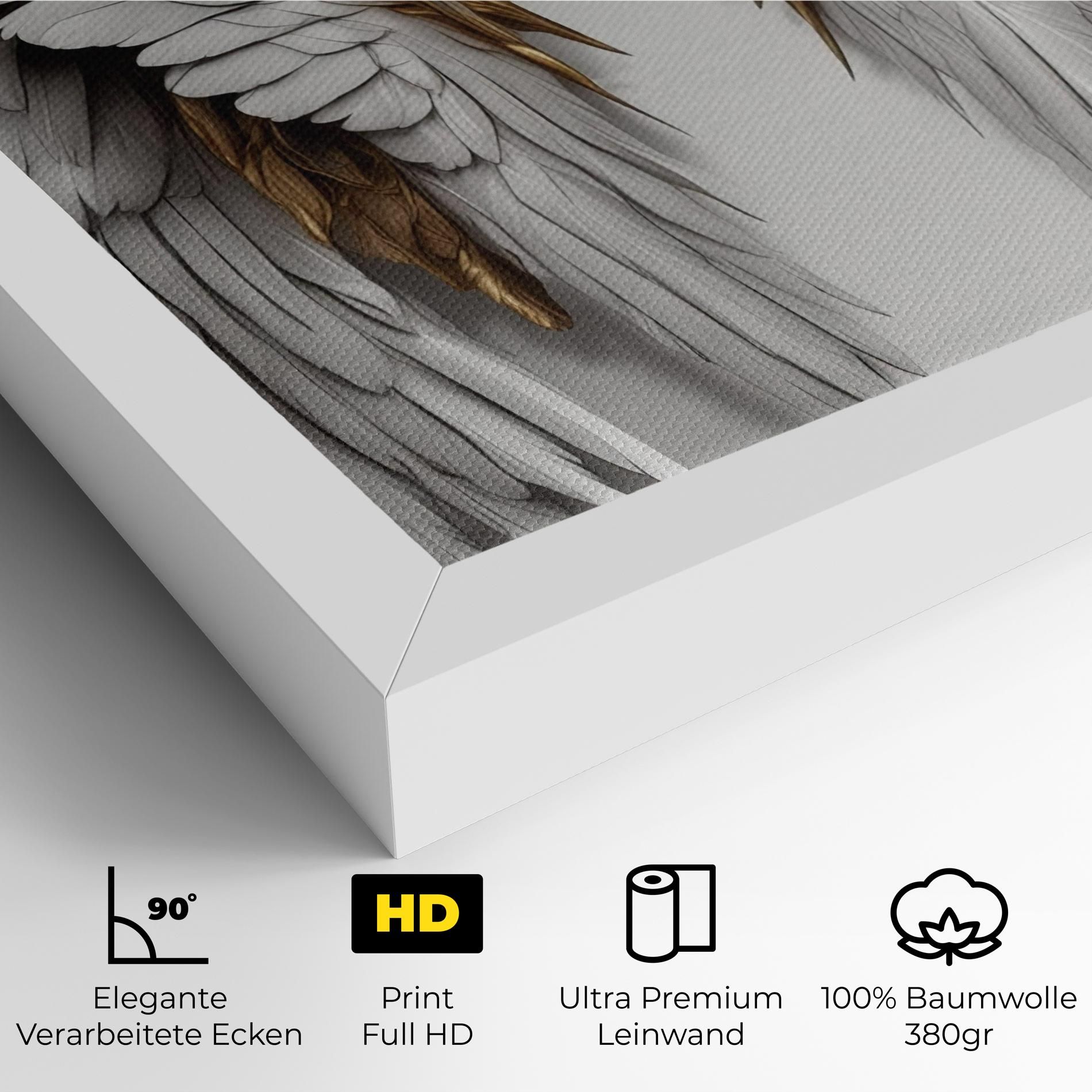 Realistic Gold Angel Wings mockup 4