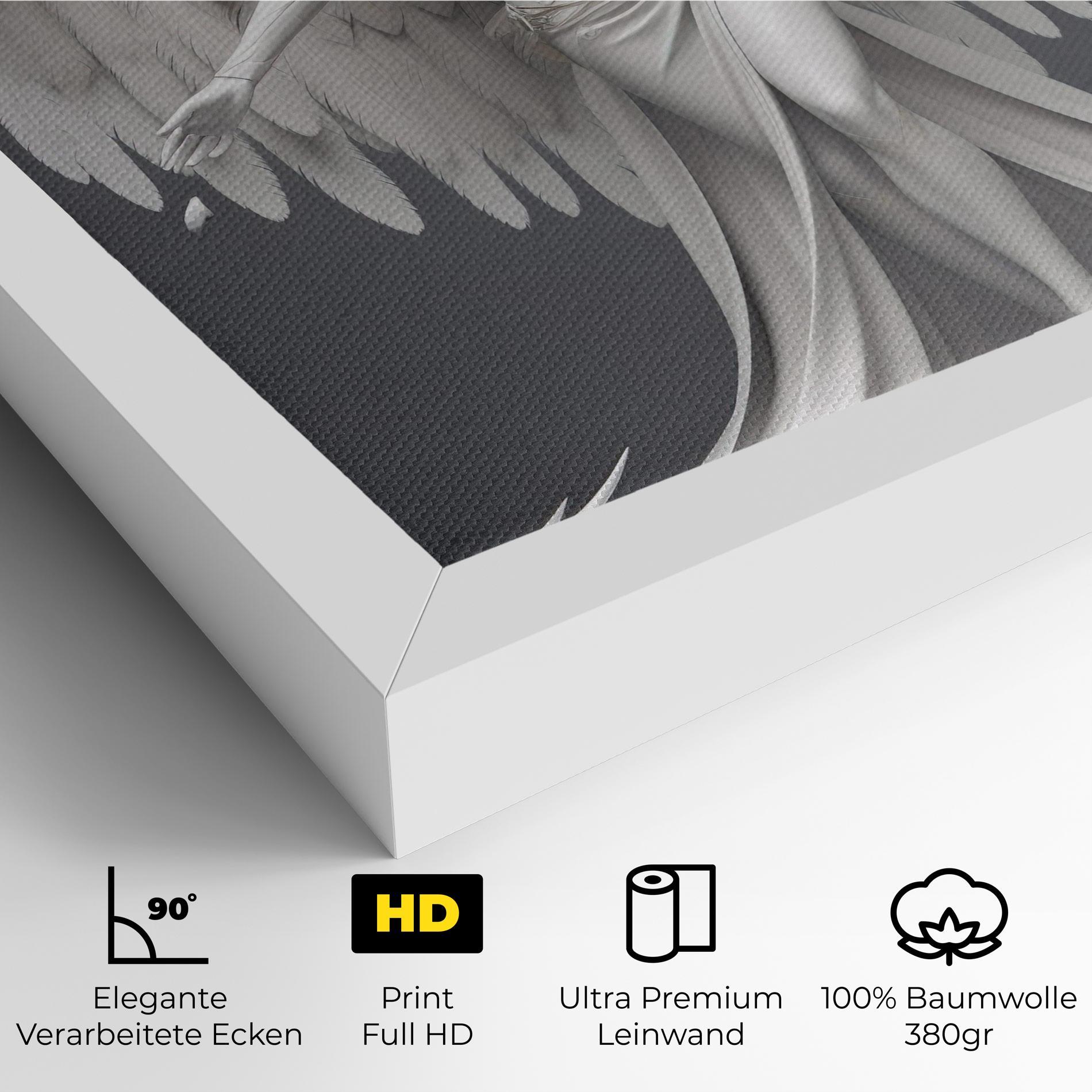 Leinwandbild White Stone Woman mockup 4
