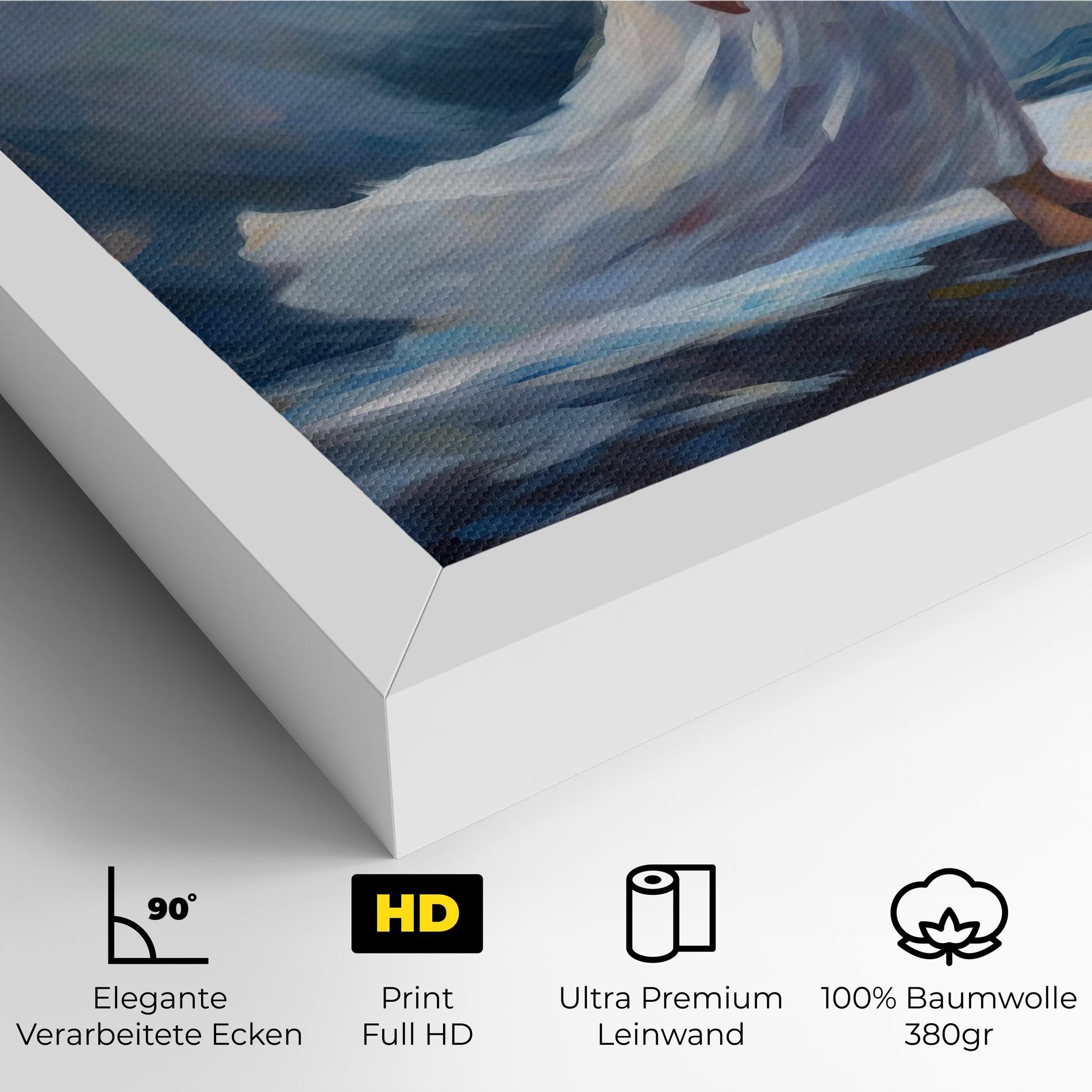 Leinwandbild Wind Angel Woman mockup 4