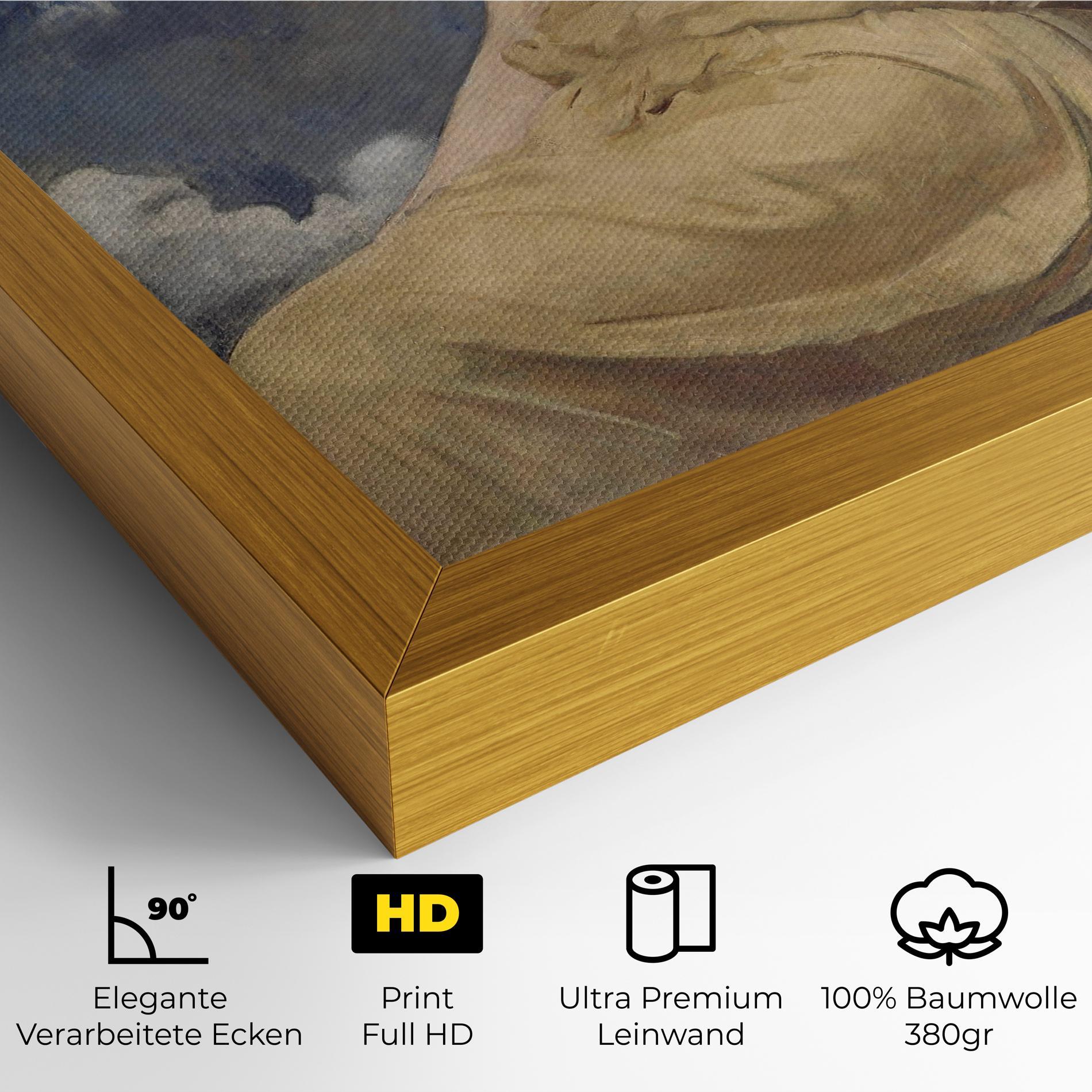 Leinwandbild Angel Woman Painting mockup 4