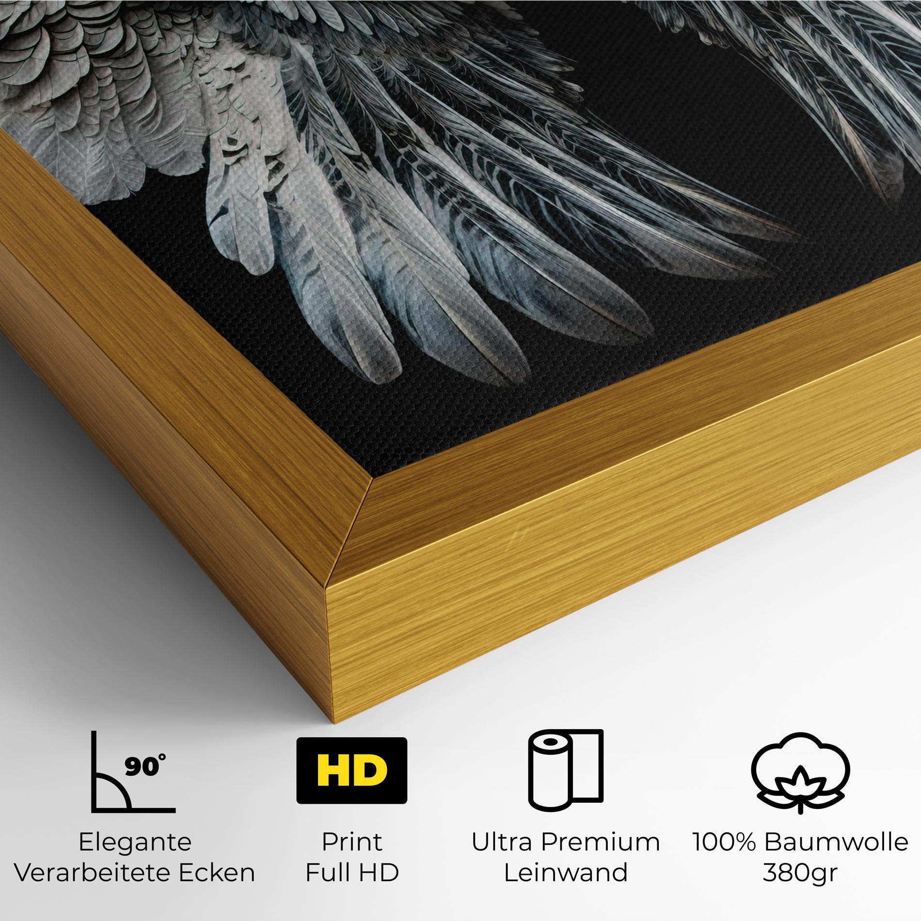 Leinwandbild Big Angel Wings mockup 4