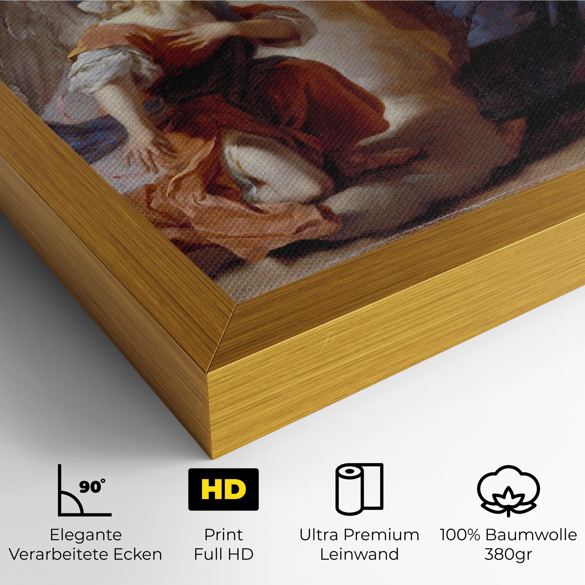 Leinwandbild Painting Old Angel mockup 4