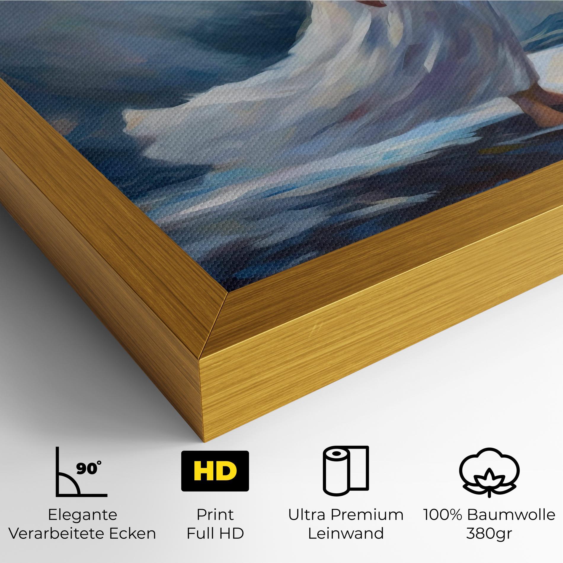 Leinwandbild Wind Angel Woman mockup 4