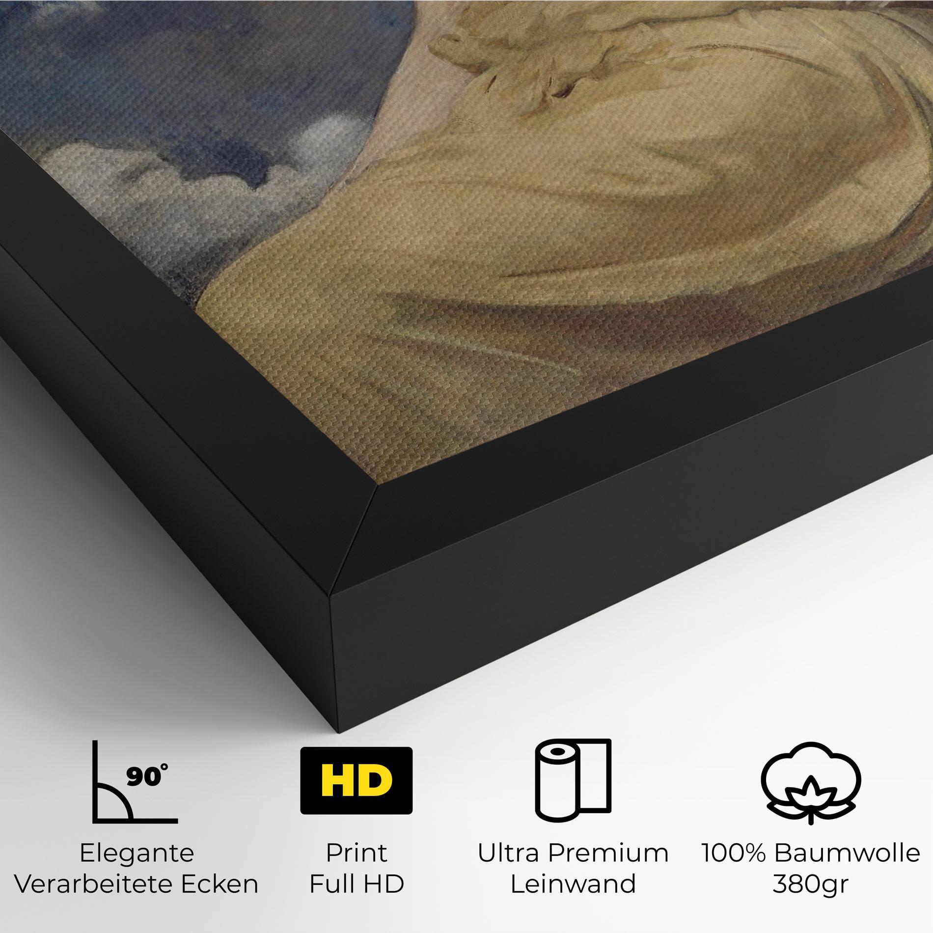 Leinwandbild Angel Woman Painting mockup 4