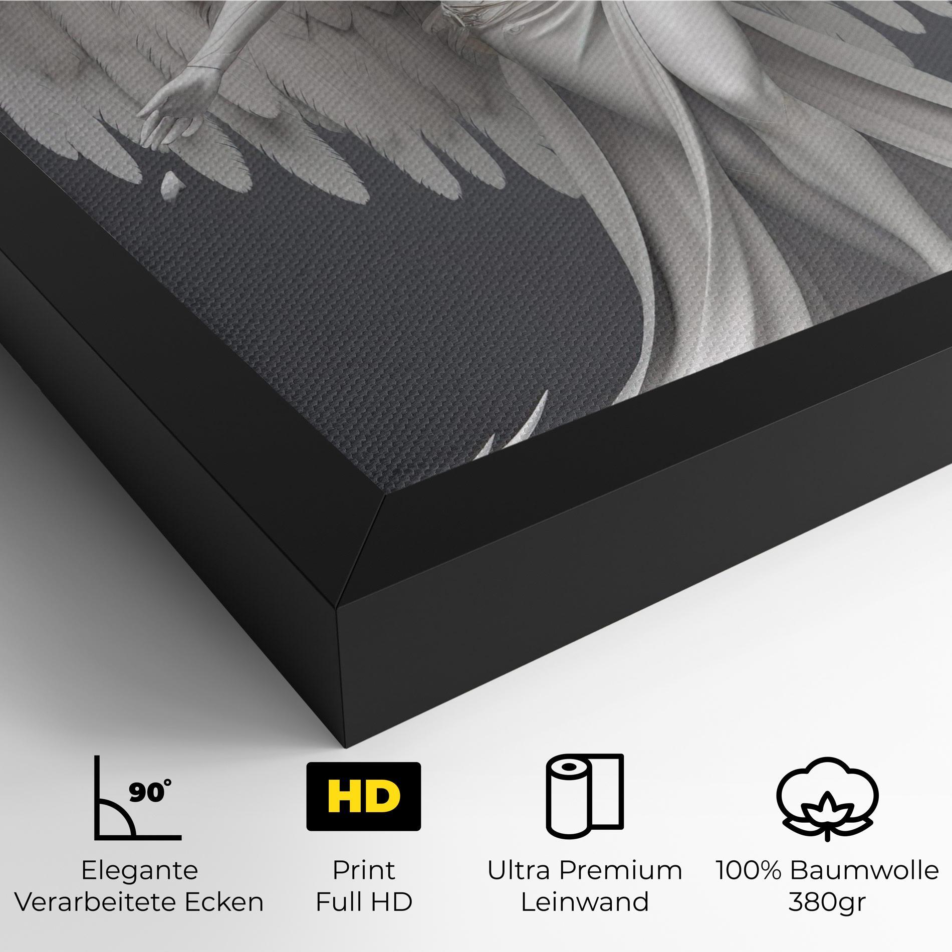 Leinwandbild White Stone Woman mockup 4