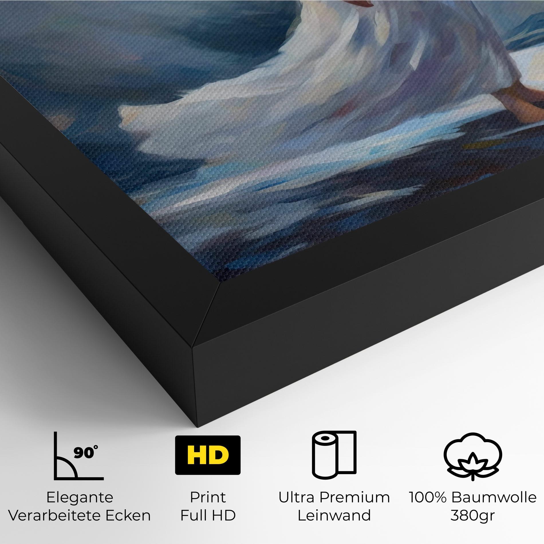 Leinwandbild Wind Angel Woman mockup 4