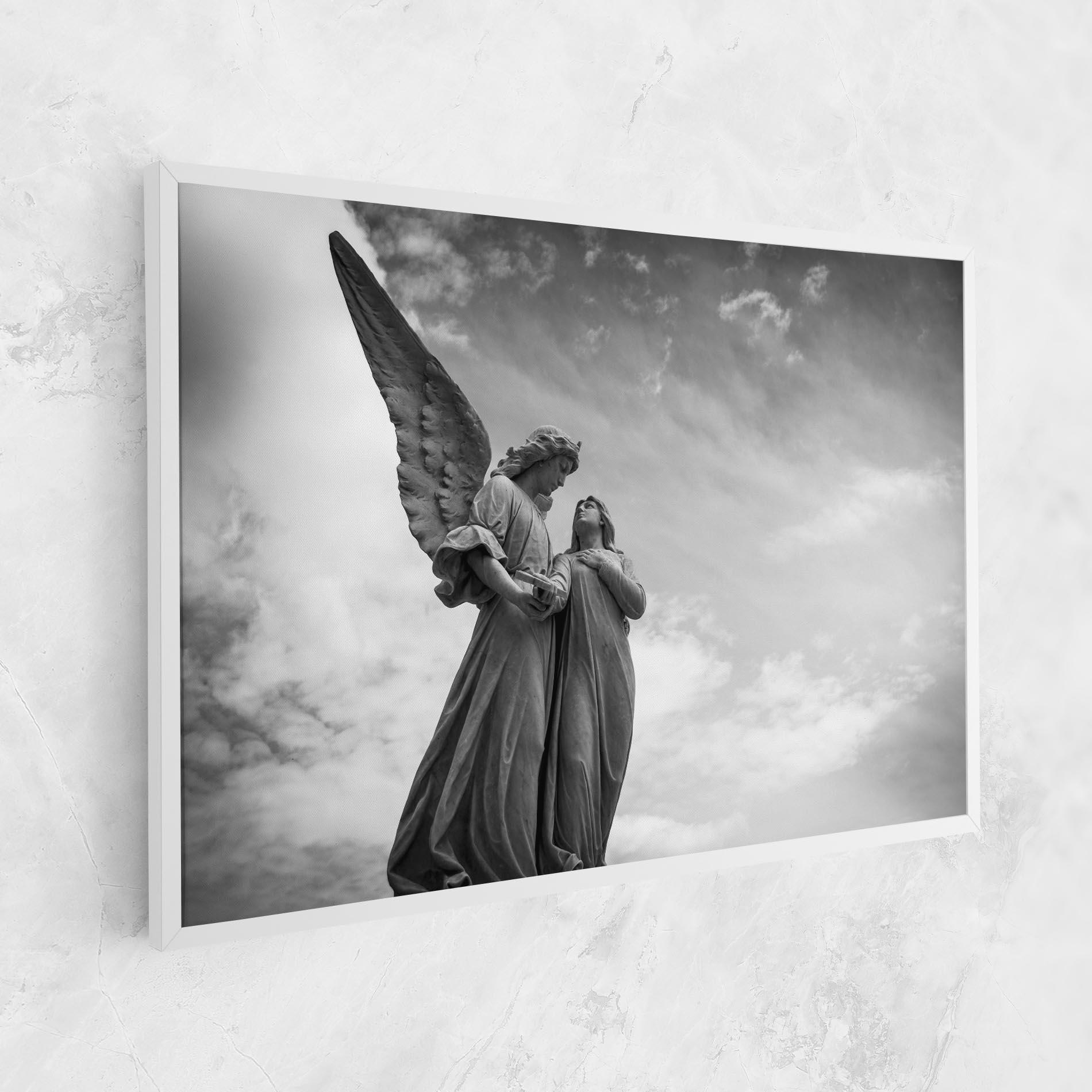 Leinwandbild Grey Stone Angels mockup 1