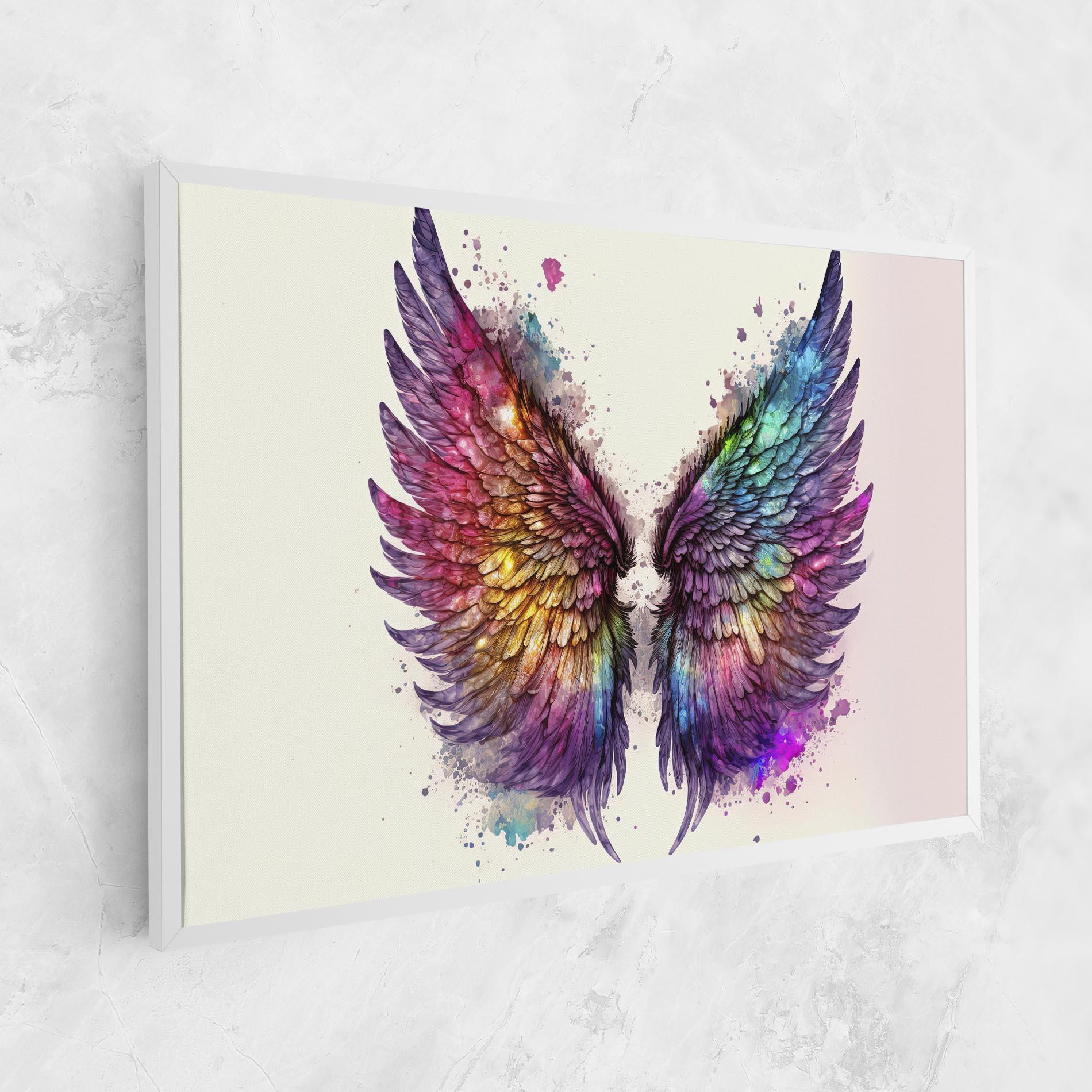 Leinwandbild Magic Watercolor Wings mockup 1