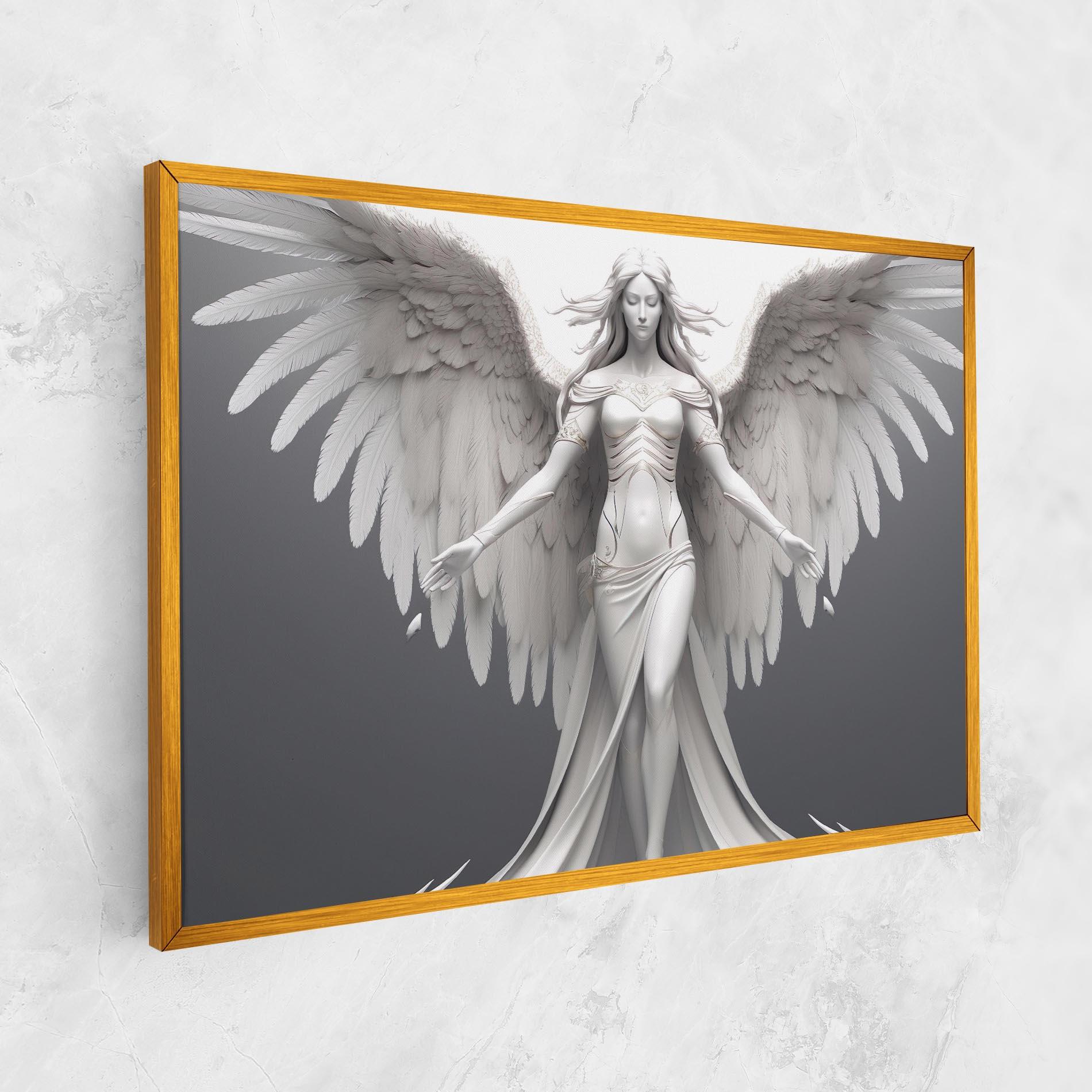 Leinwandbild White Stone Woman mockup 1