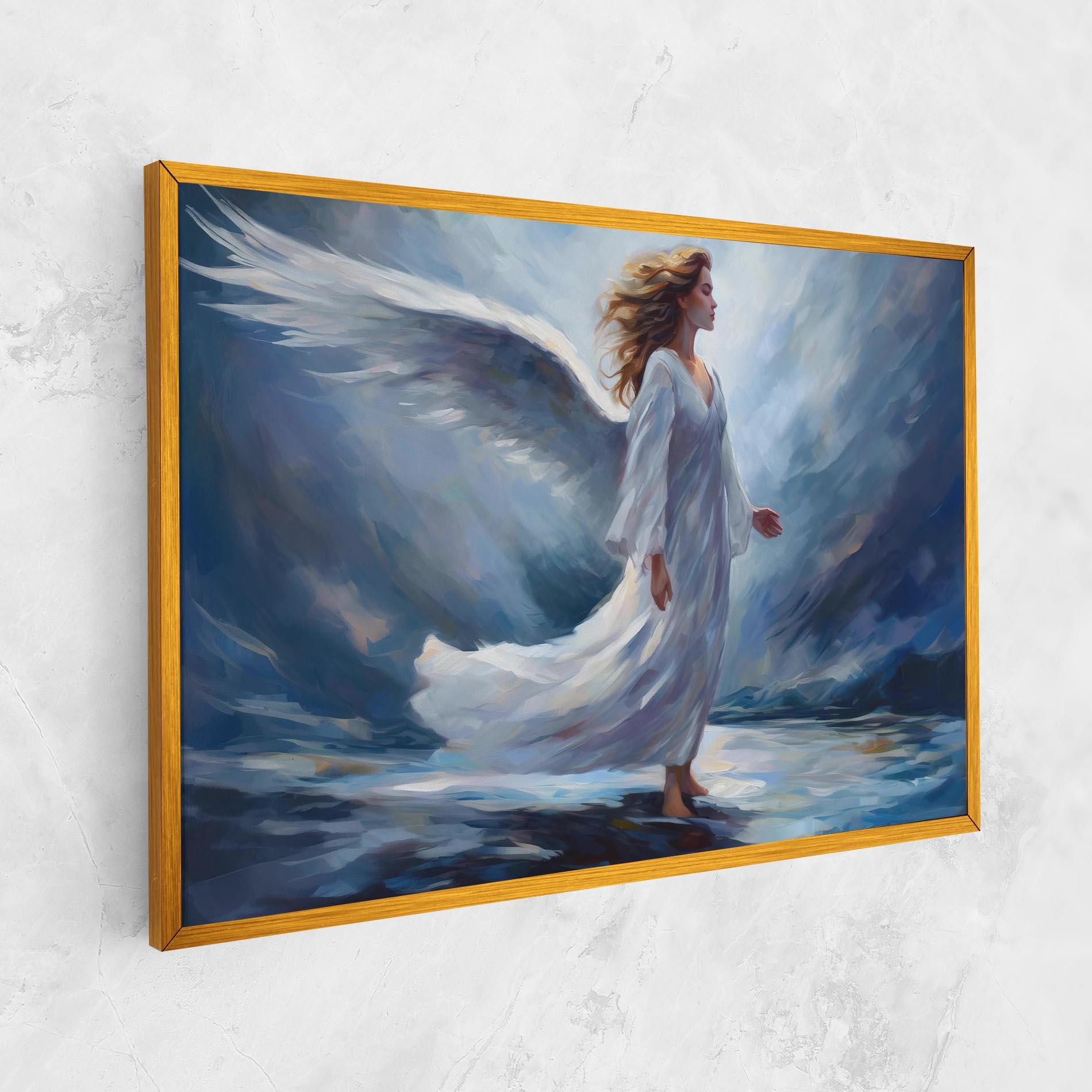 Leinwandbild Wind Angel Woman mockup 1