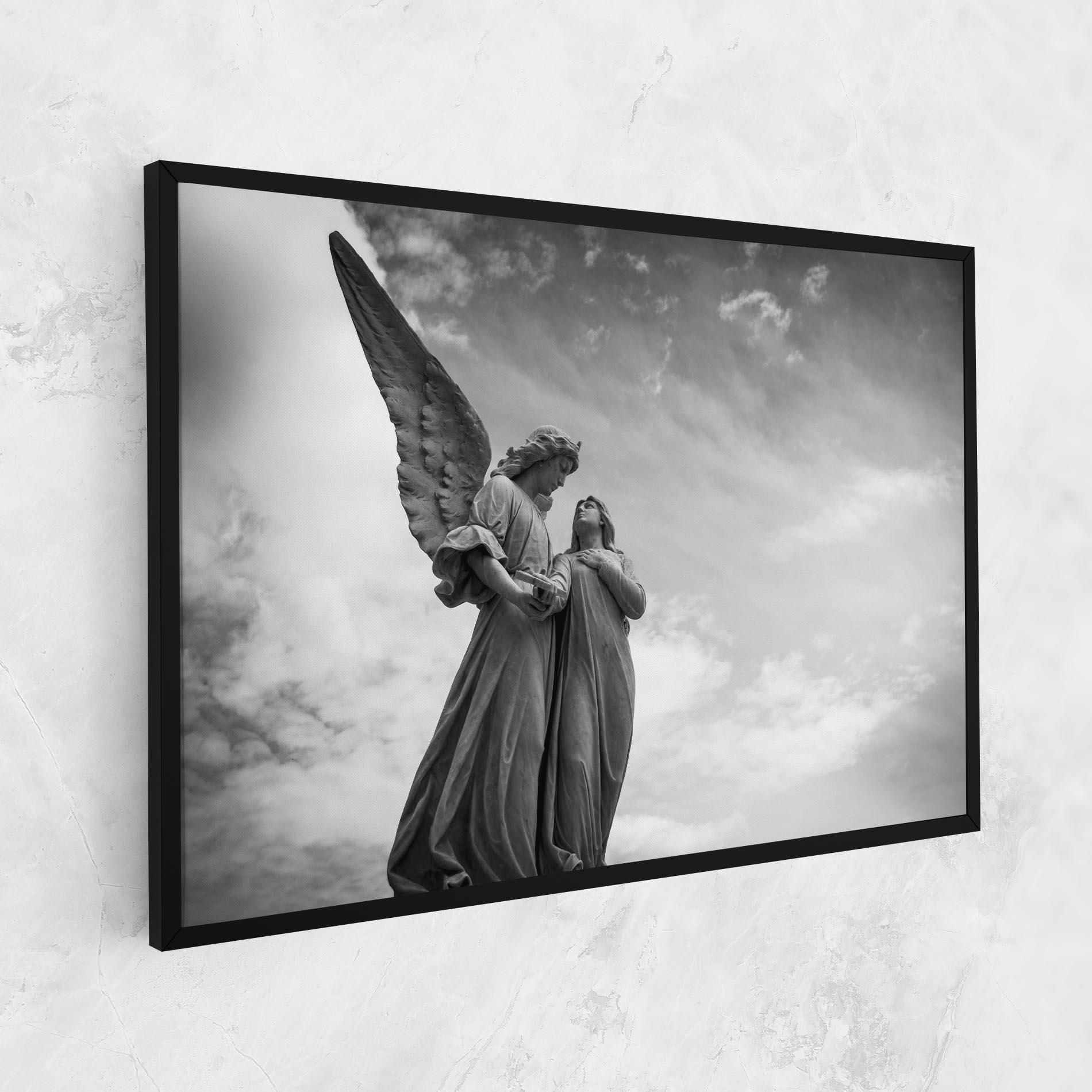 Leinwandbild Grey Stone Angels mockup 1