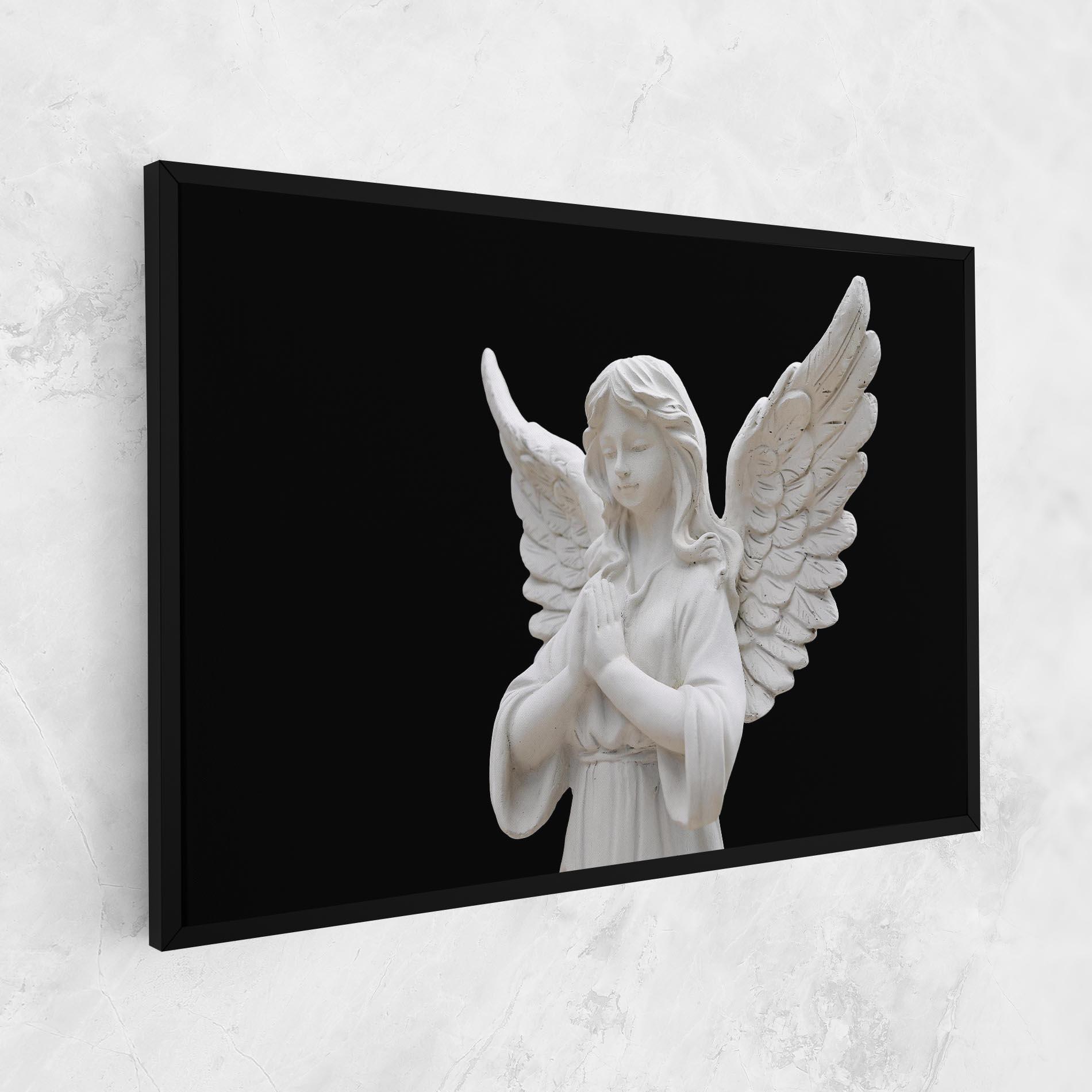 Leinwandbild Pretty Angel Statues mockup 1