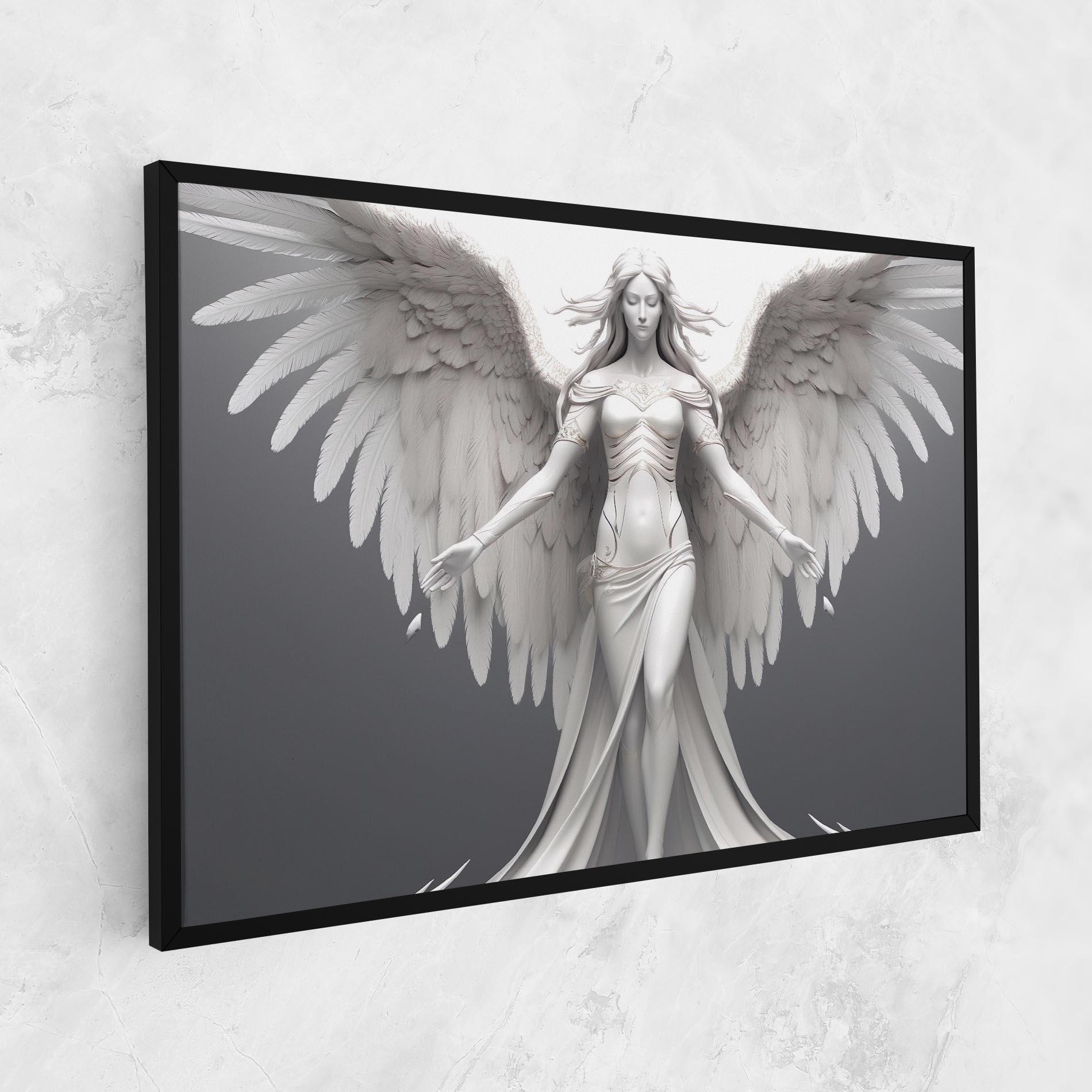 Leinwandbild White Stone Woman mockup 1