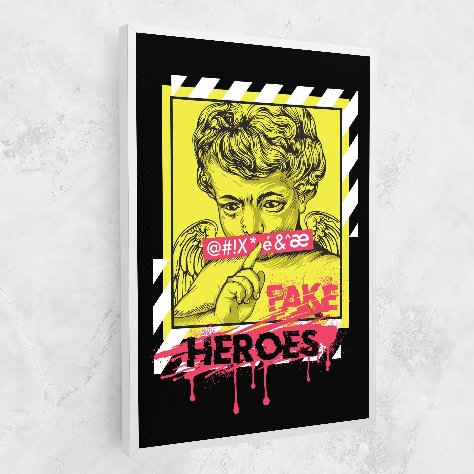 Leinwandbild Fake Heroes mockup 1