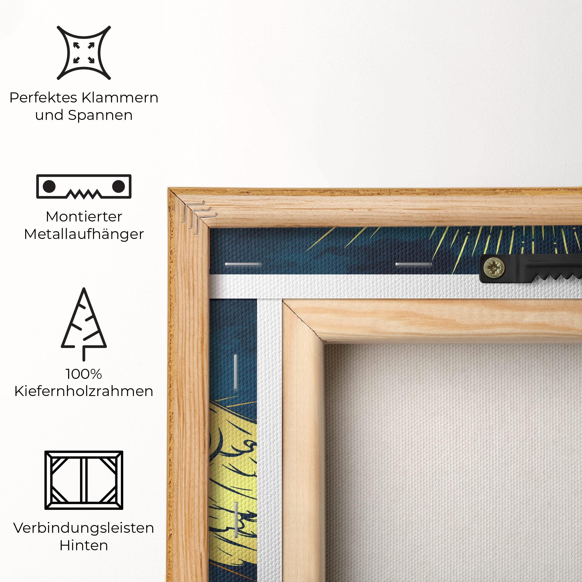 Leinwandbild Angel Gold Head mockup 5