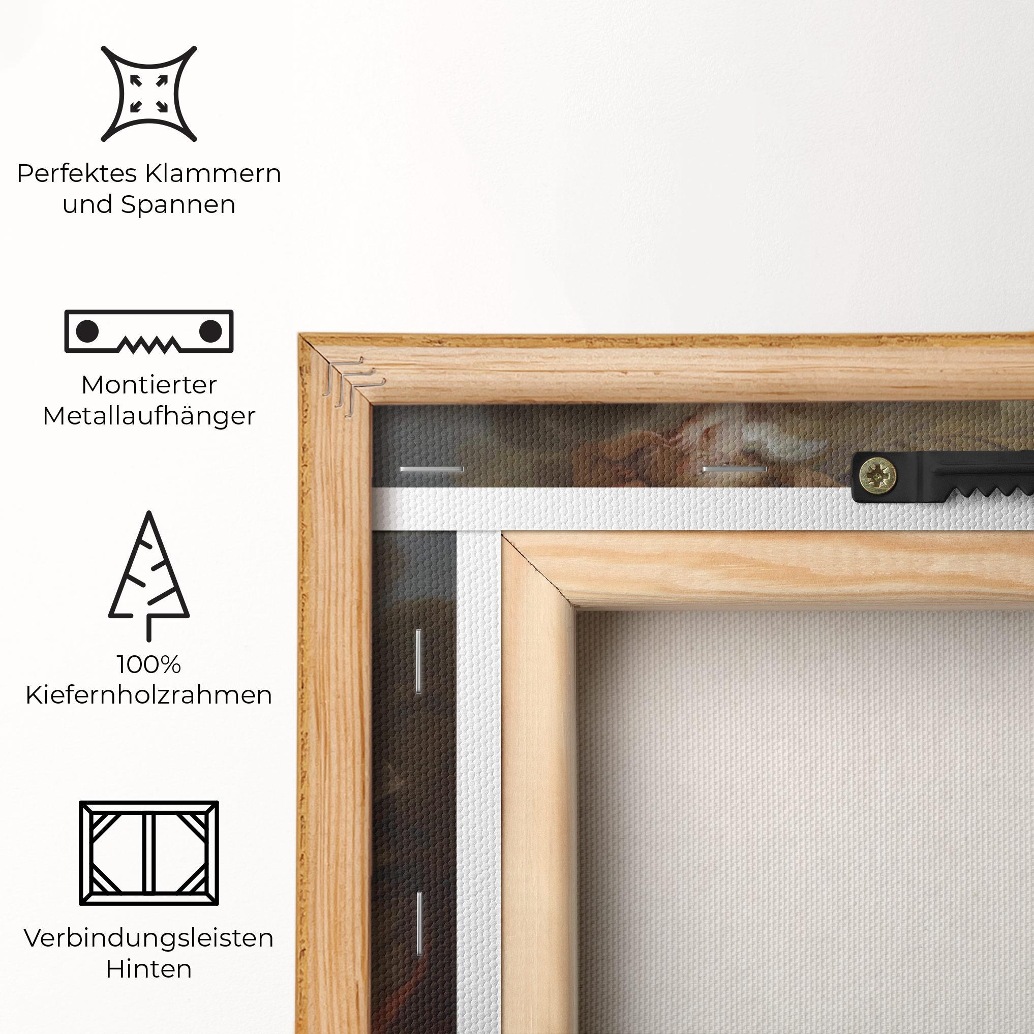 Leinwandbild Bird Floating mockup 5