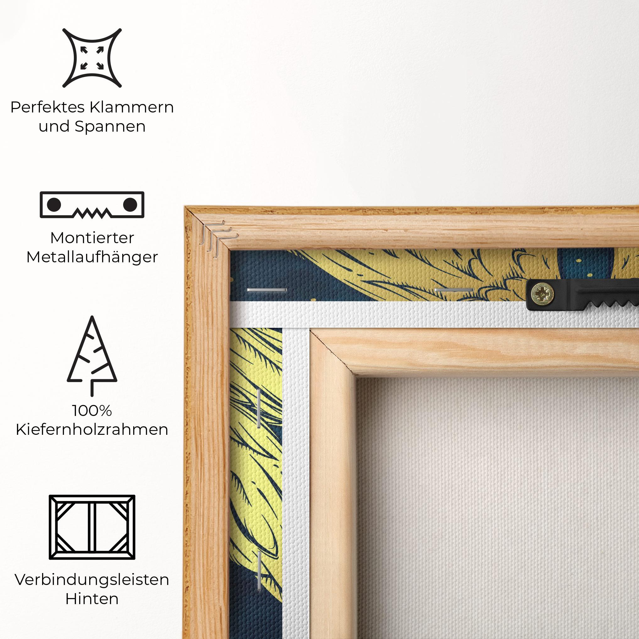 Leinwandbild Gold Wings Angel mockup 5