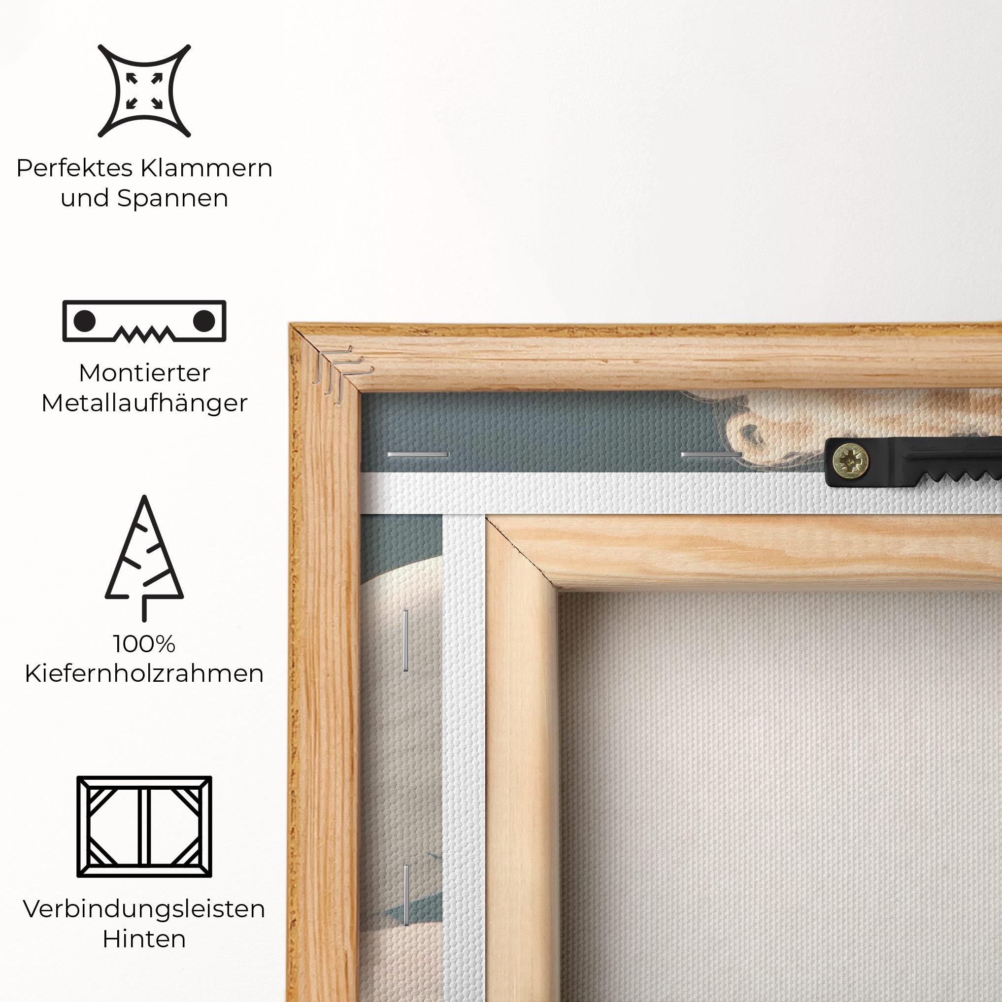 Leinwandbild Statue Baby Angel mockup 5