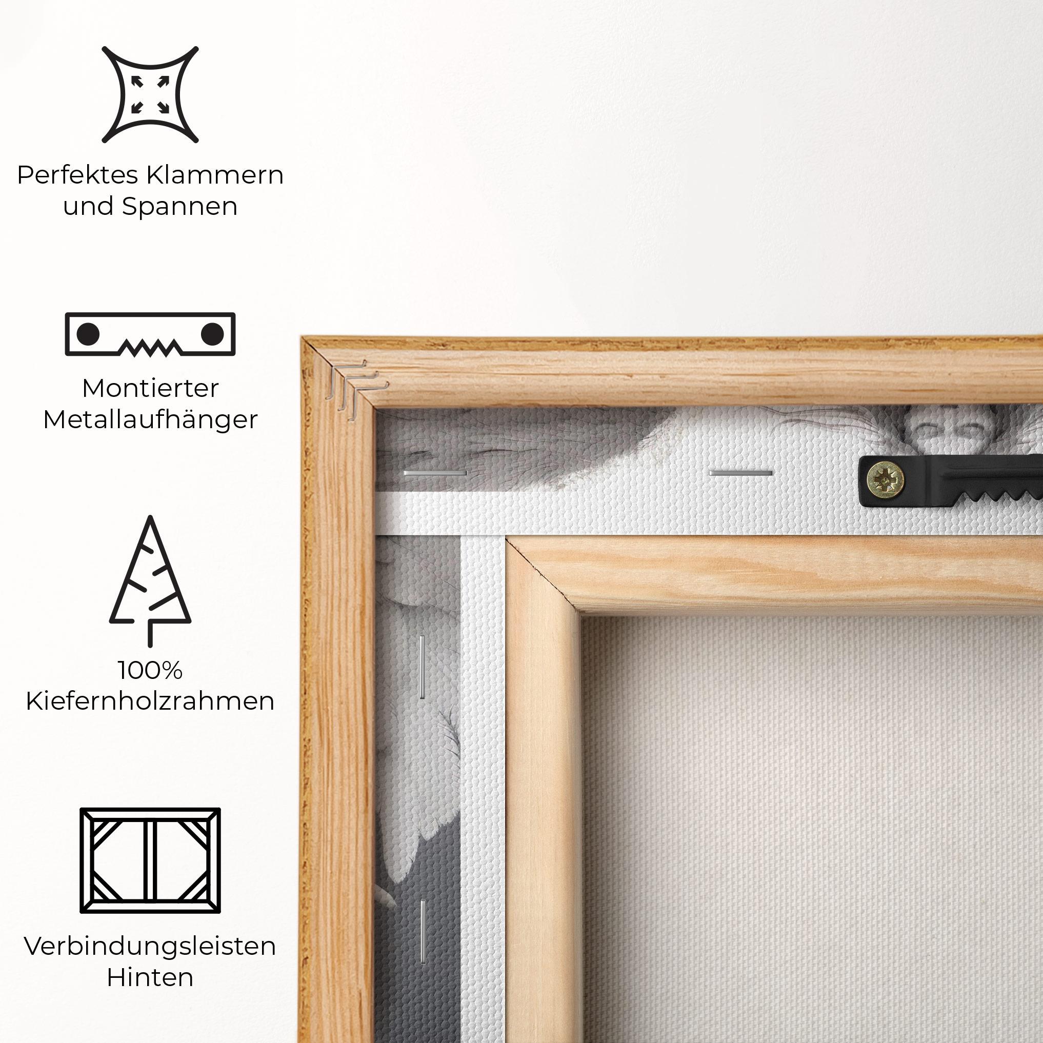 Leinwandbild White Stone Woman mockup 5