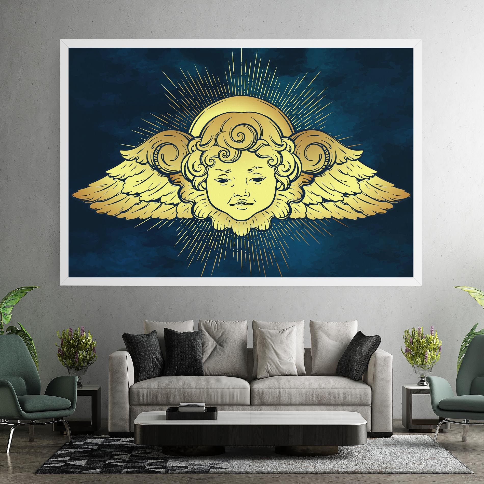 Angel Gold Head mockup 7