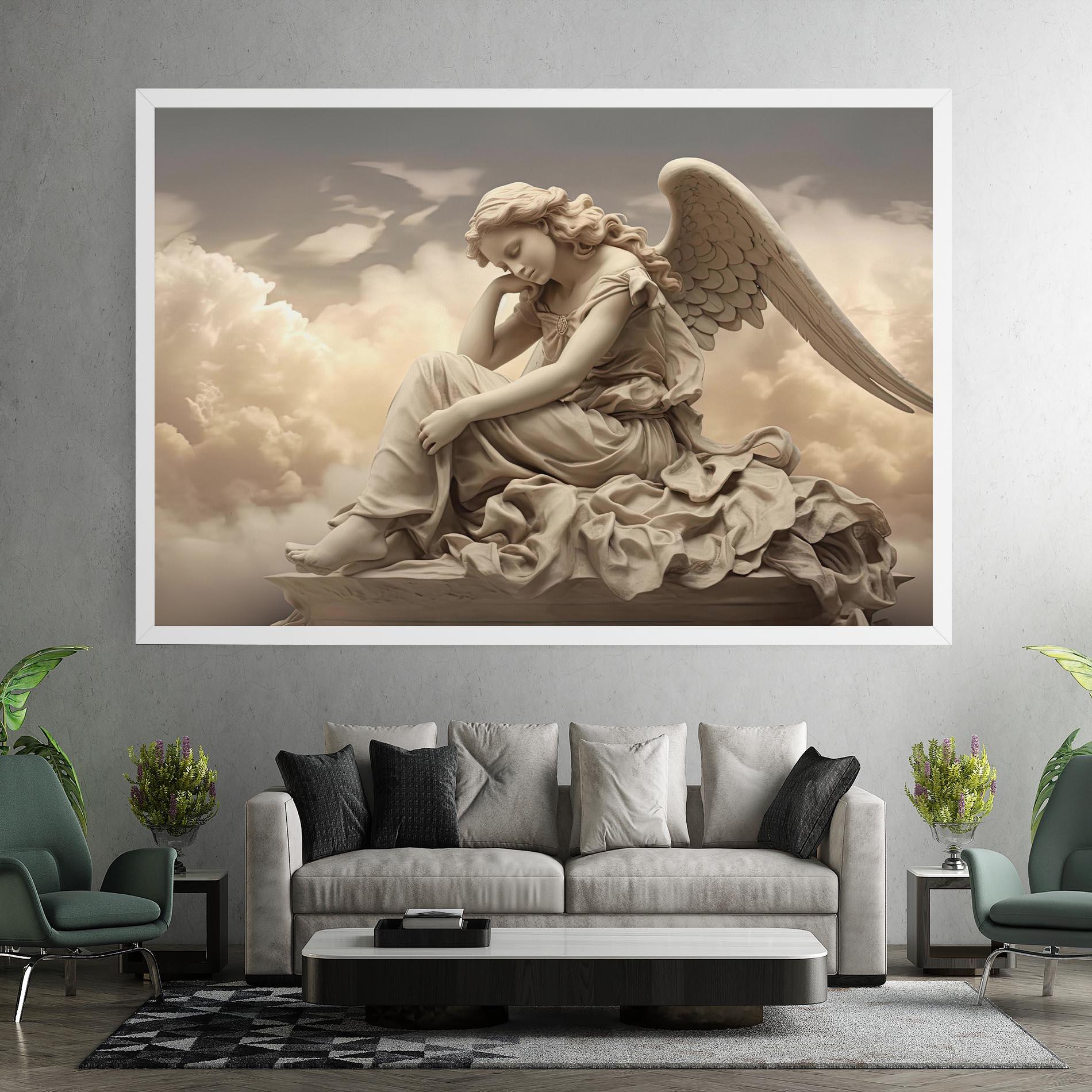 Leinwandbild Angel Guardian Cloud mockup 7